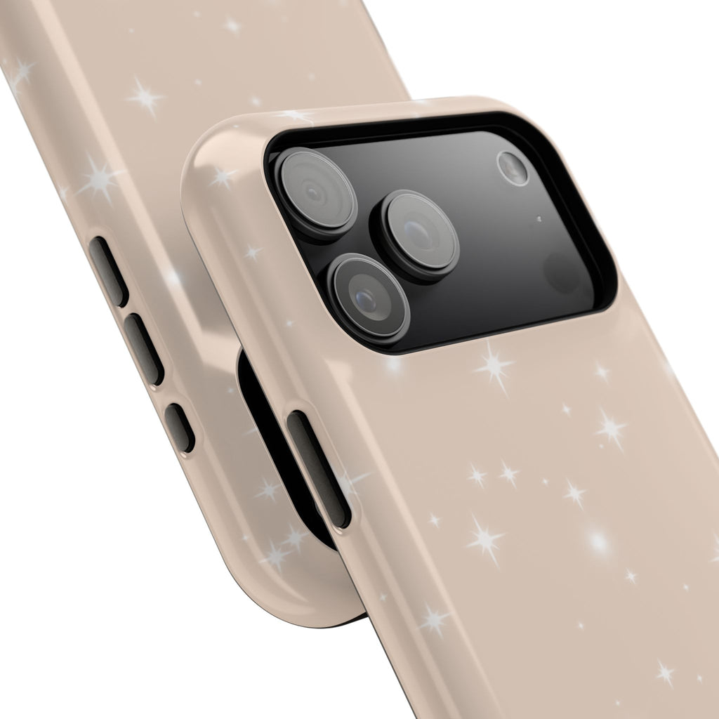 Sparkling Beige Impact-Resistant MagSafe Phone Case