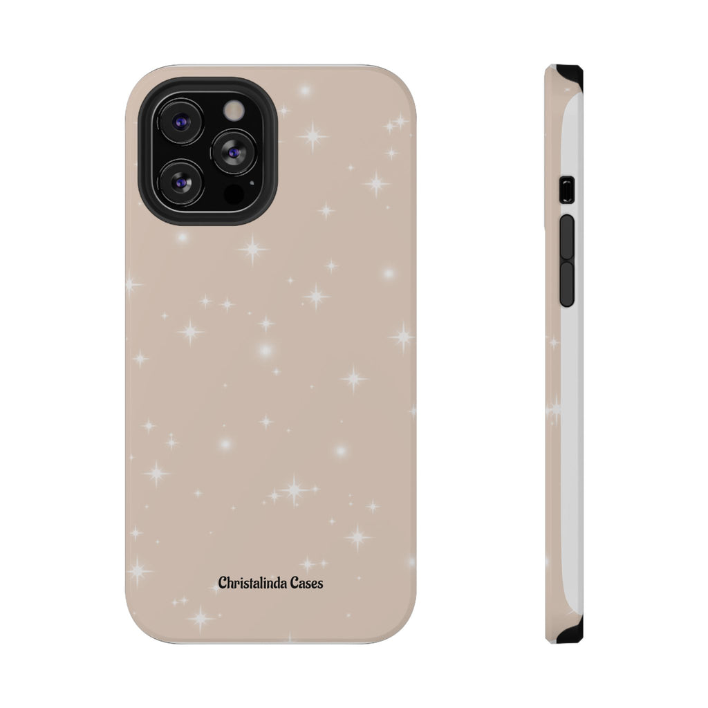 Sparkling Beige Impact-Resistant MagSafe Phone Case
