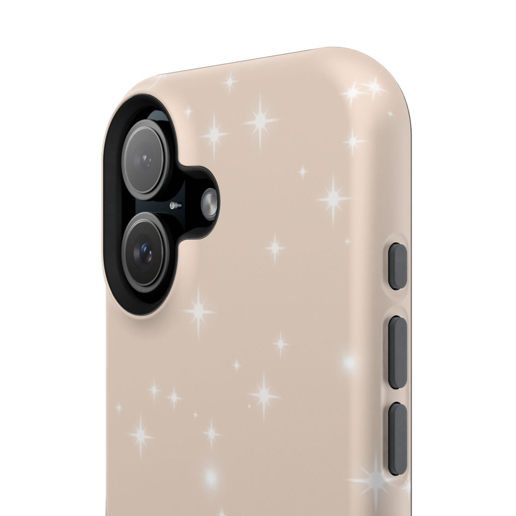 Sparkling Beige Impact-Resistant MagSafe Phone Case