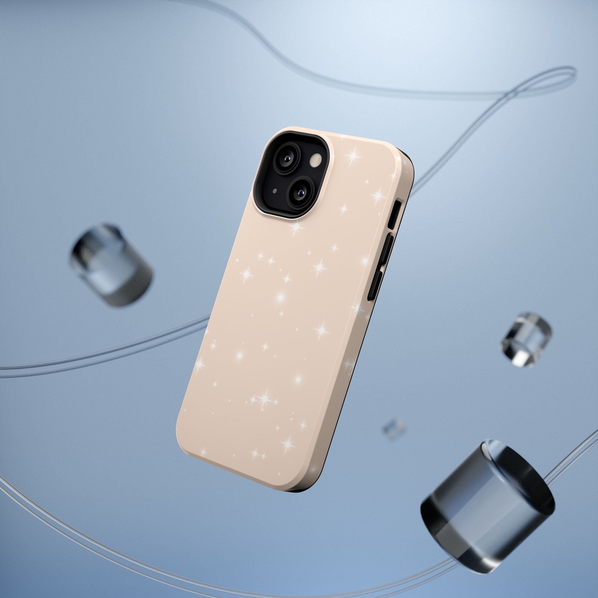 Sparkling Beige Impact-Resistant MagSafe Phone Case