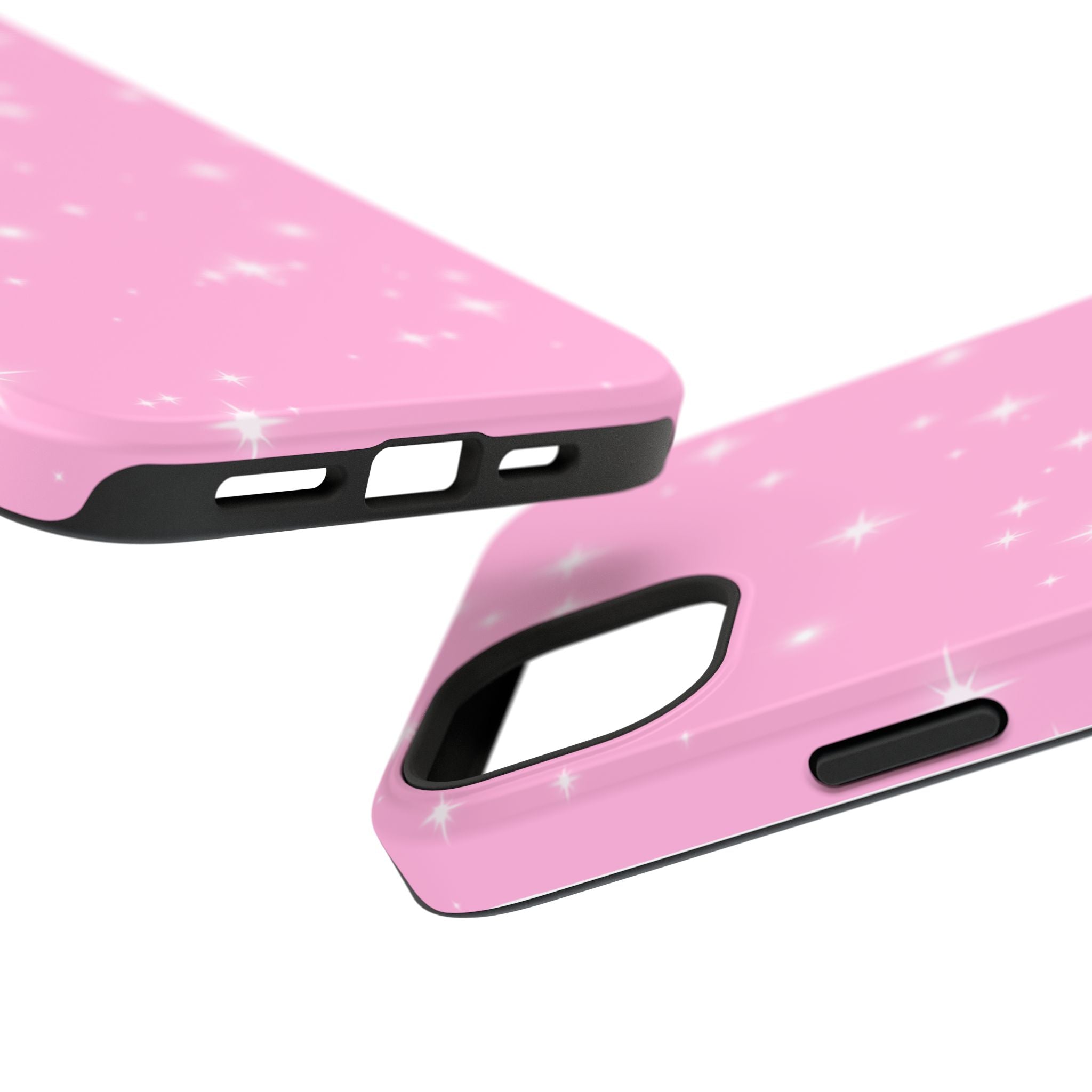 Sparkling Pink Impact-Resistant MagSafe Phone Case