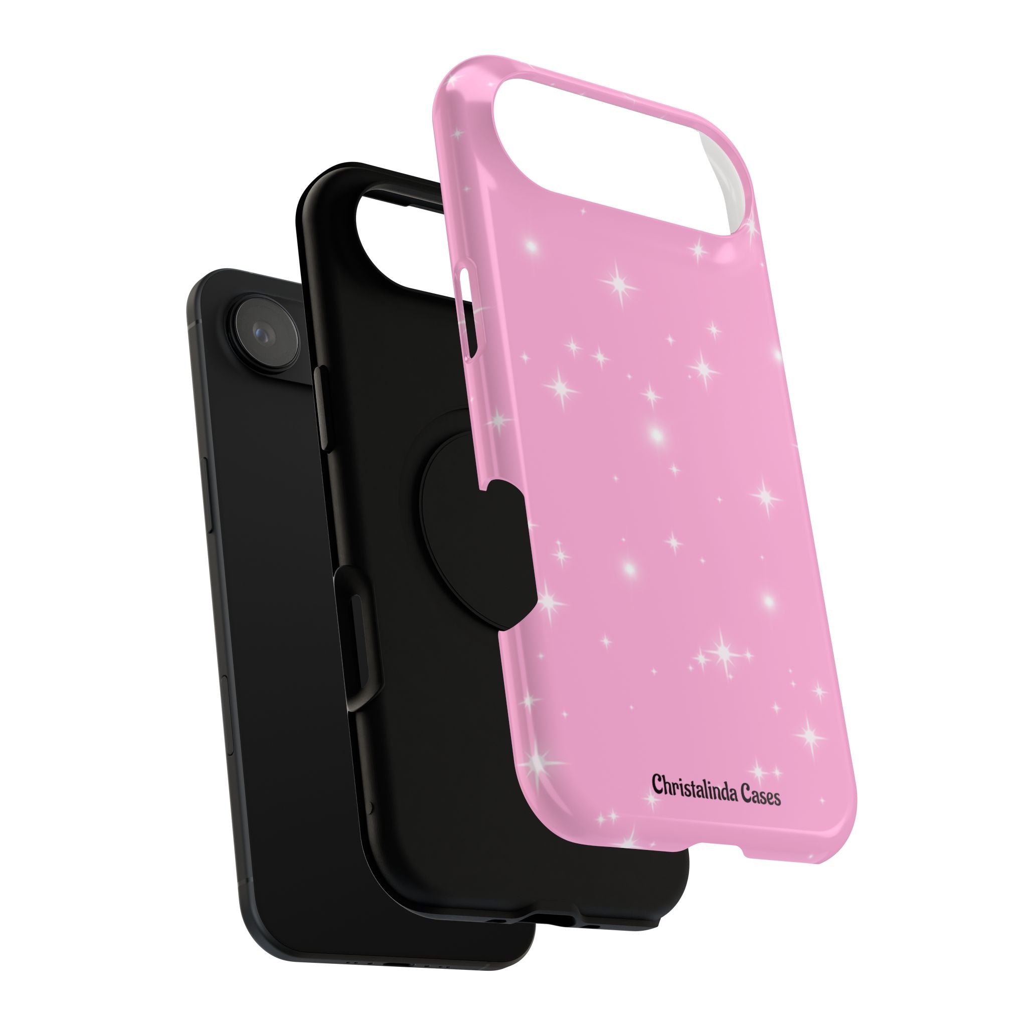 Sparkling Pink Impact-Resistant MagSafe Phone Case