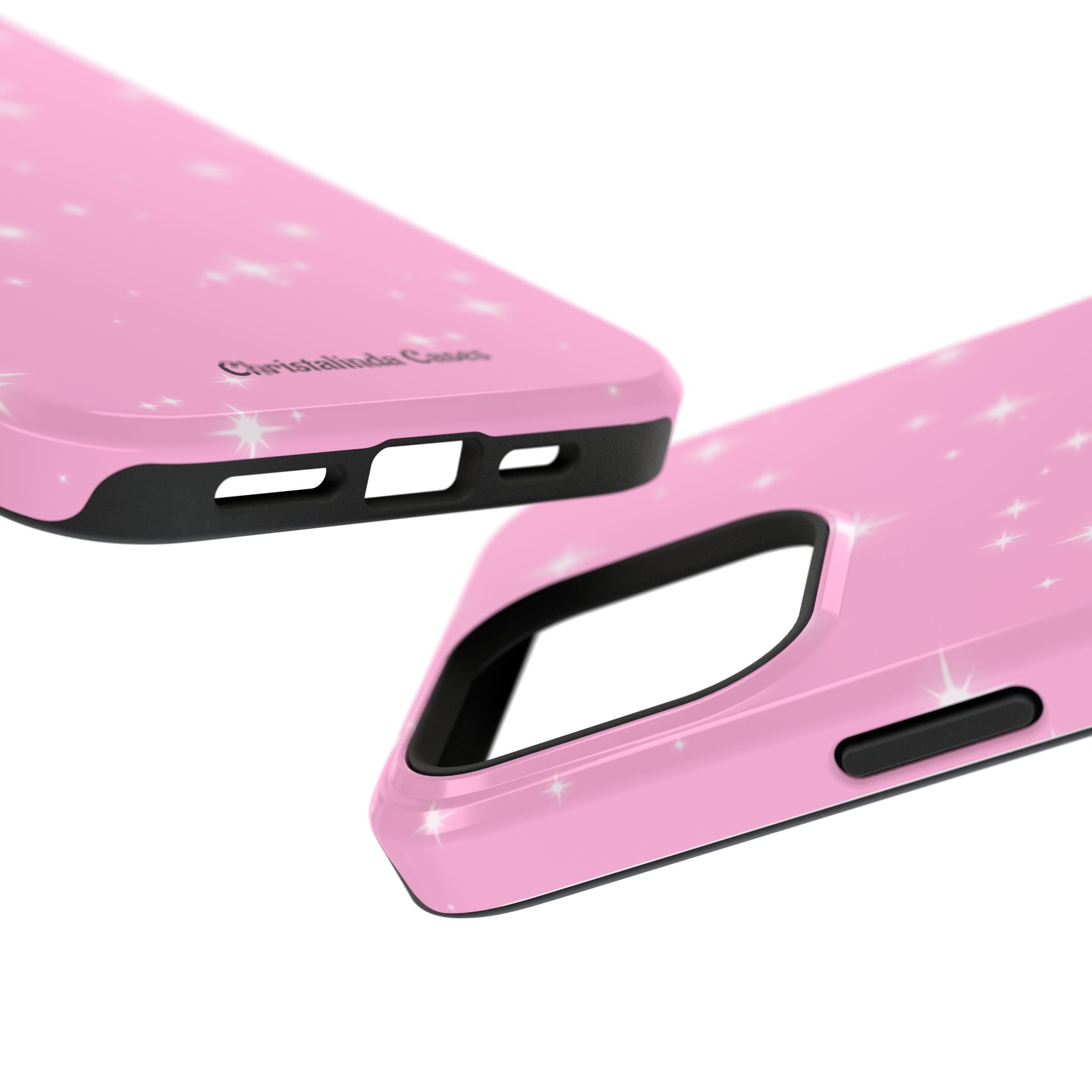 Sparkling Pink Impact-Resistant MagSafe Phone Case
