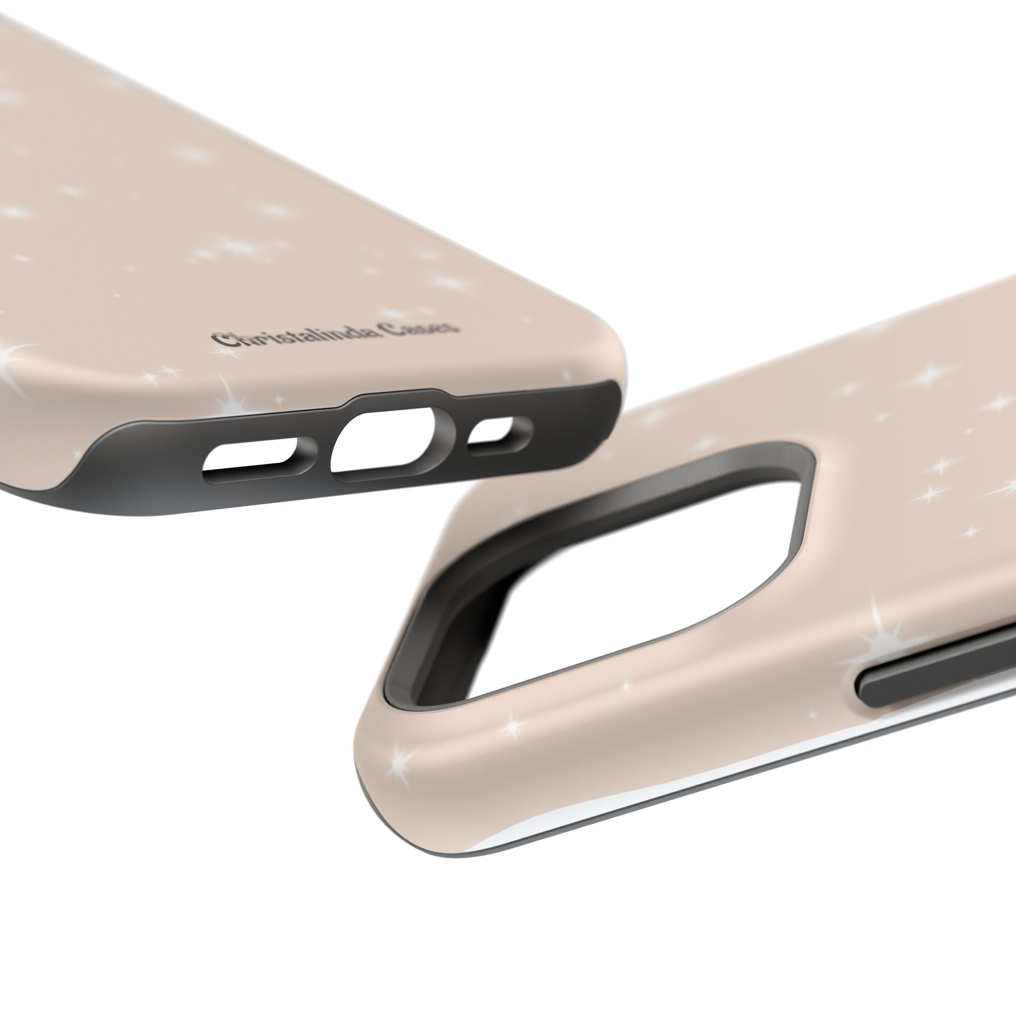 Sparkling Beige Impact-Resistant MagSafe Phone Case