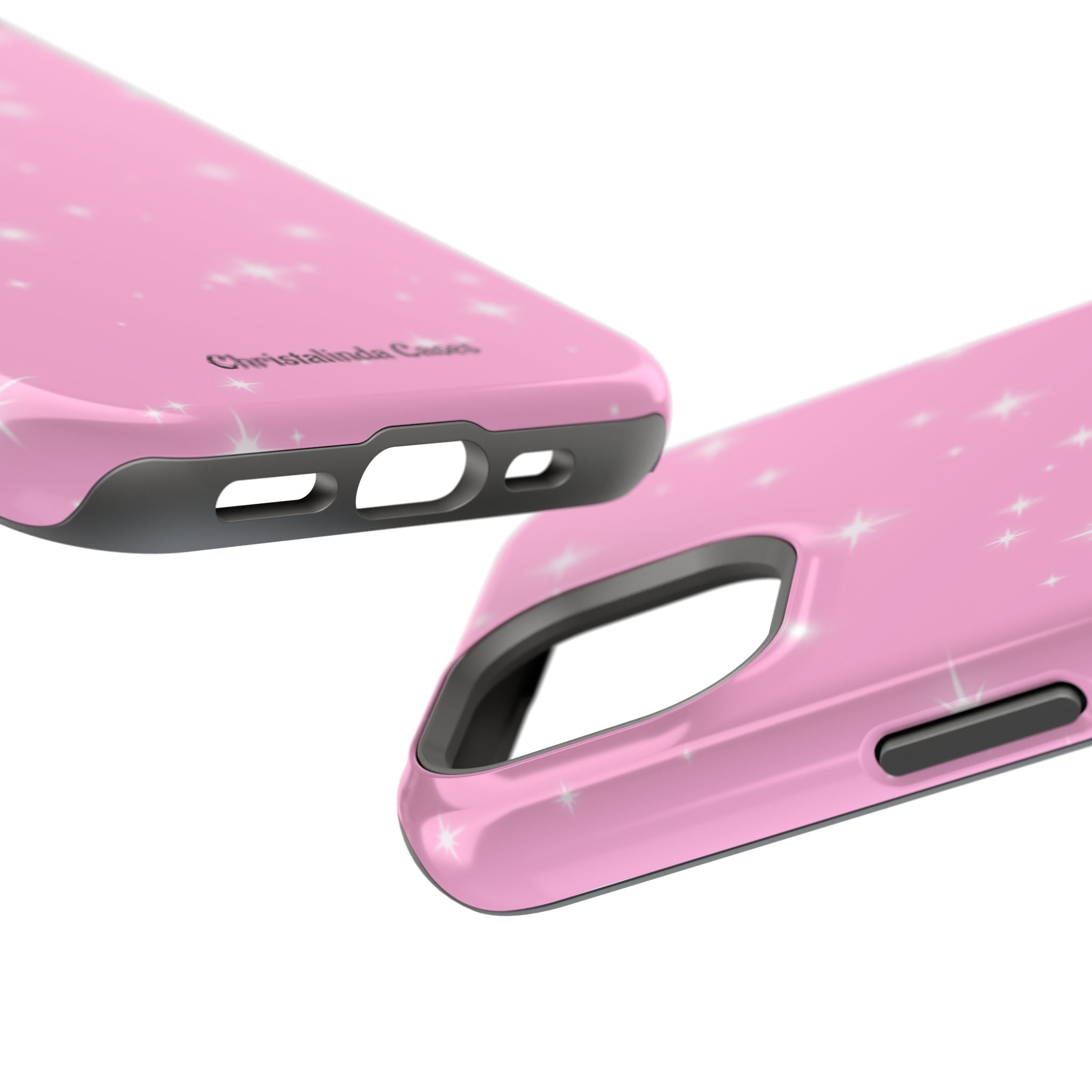 Sparkling Pink Impact-Resistant MagSafe Phone Case