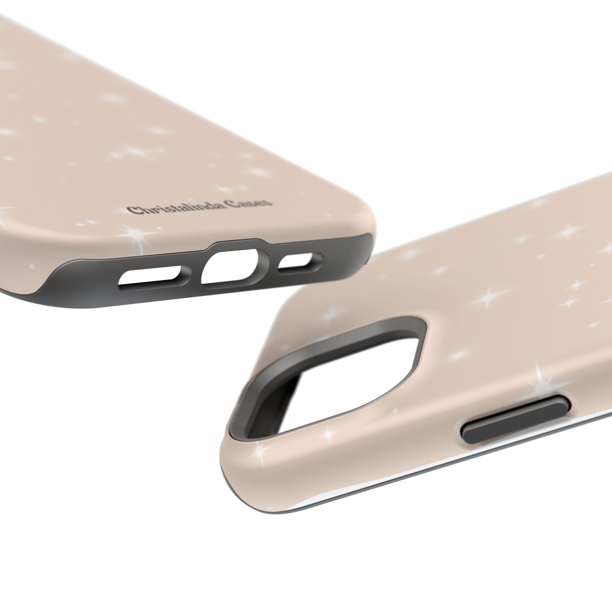 Sparkling Beige Impact-Resistant MagSafe Phone Case