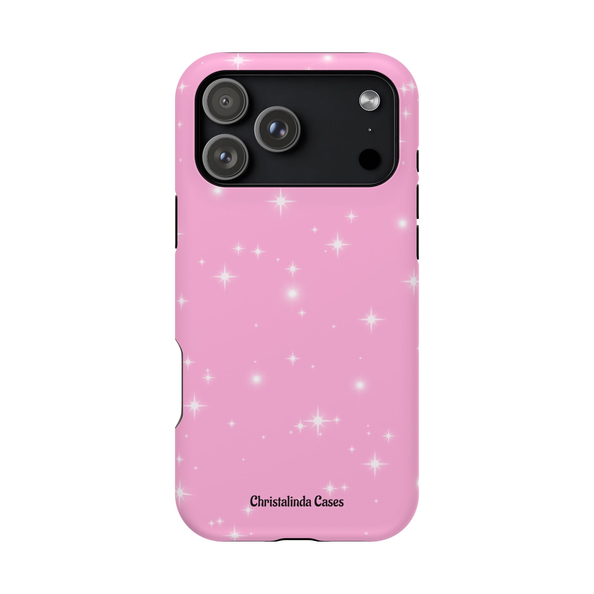 Sparkling Pink Impact-Resistant MagSafe Phone Case