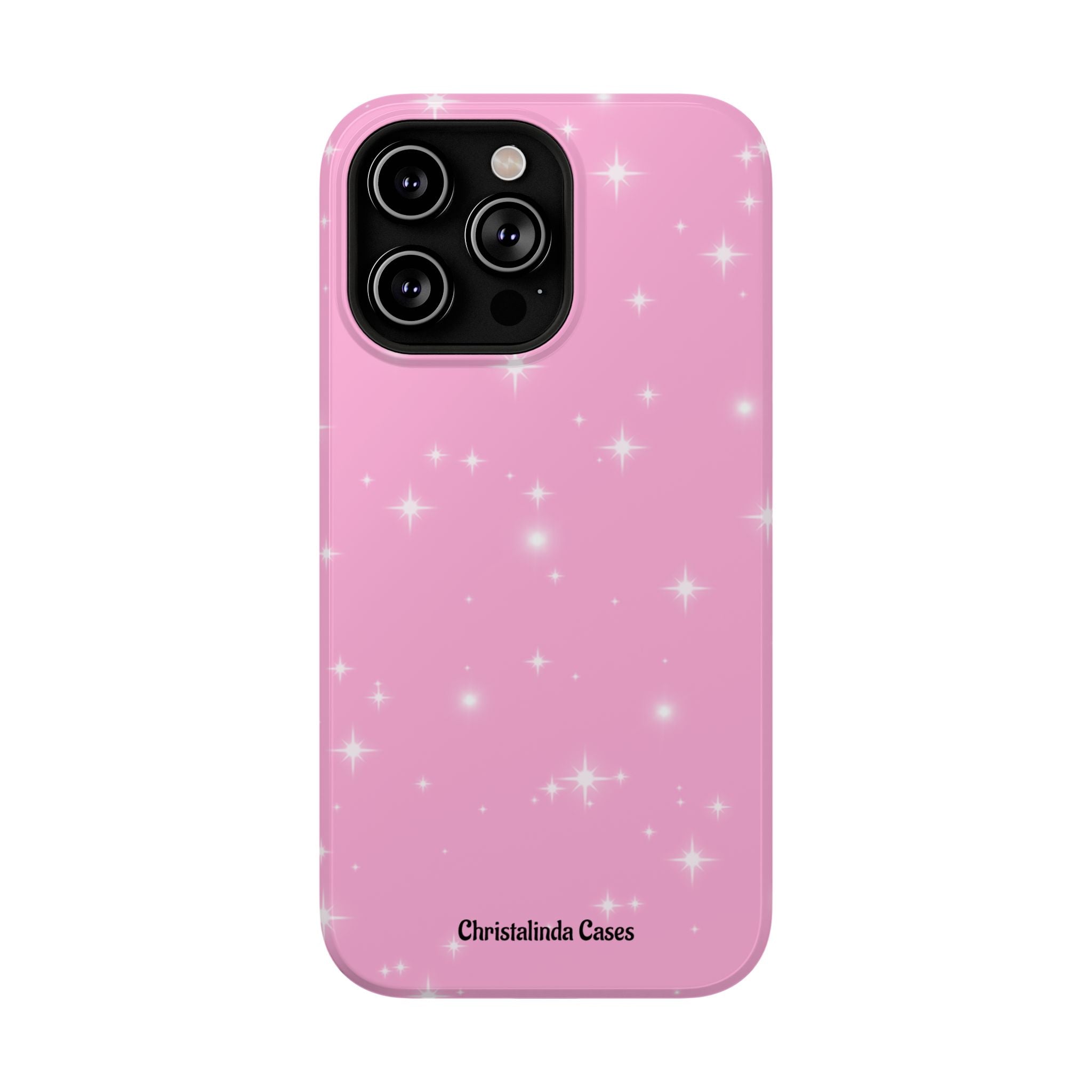 Sparkling Pink Impact-Resistant MagSafe Phone Case