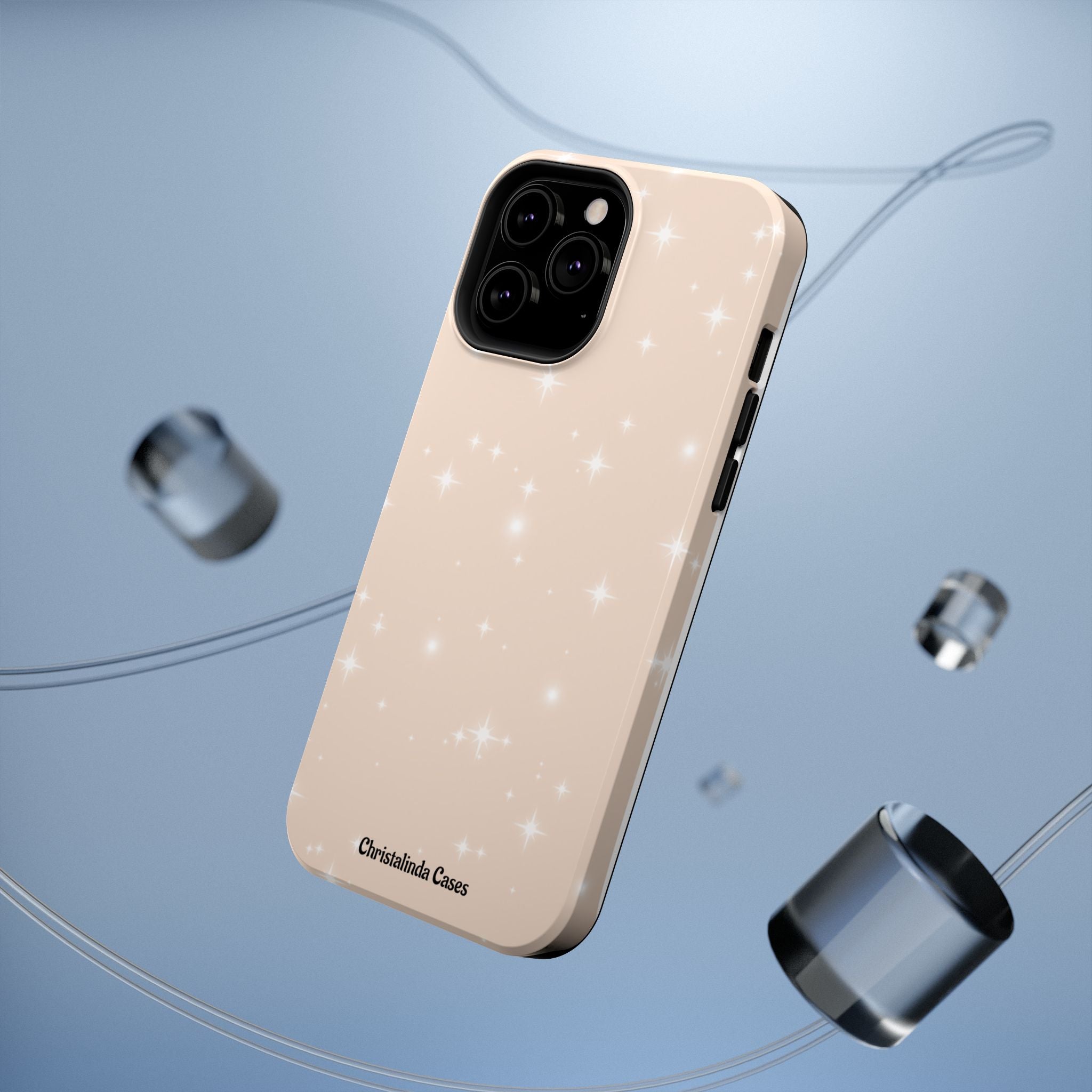 Sparkling Beige Impact-Resistant MagSafe Phone Case