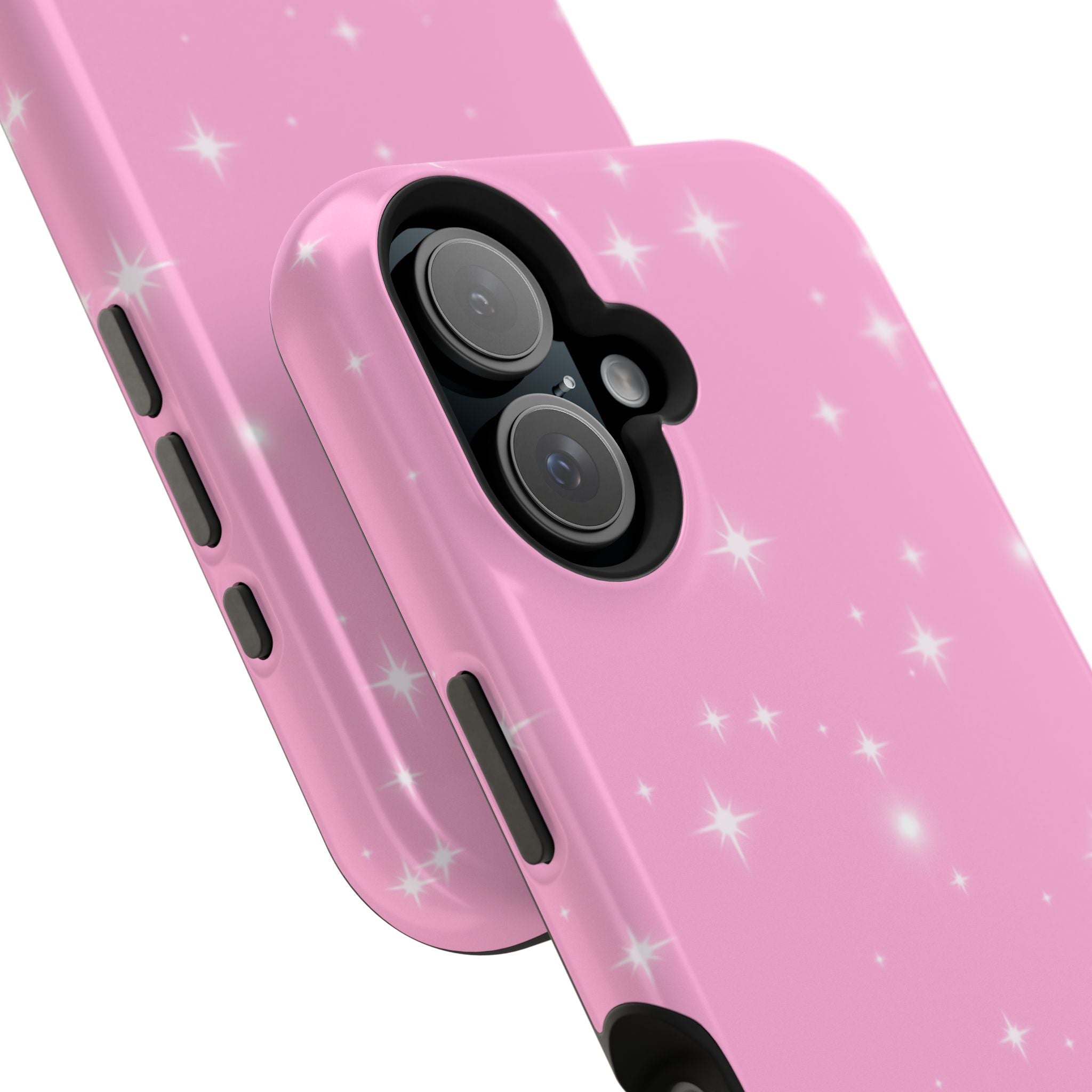 Sparkling Pink Impact-Resistant MagSafe Phone Case