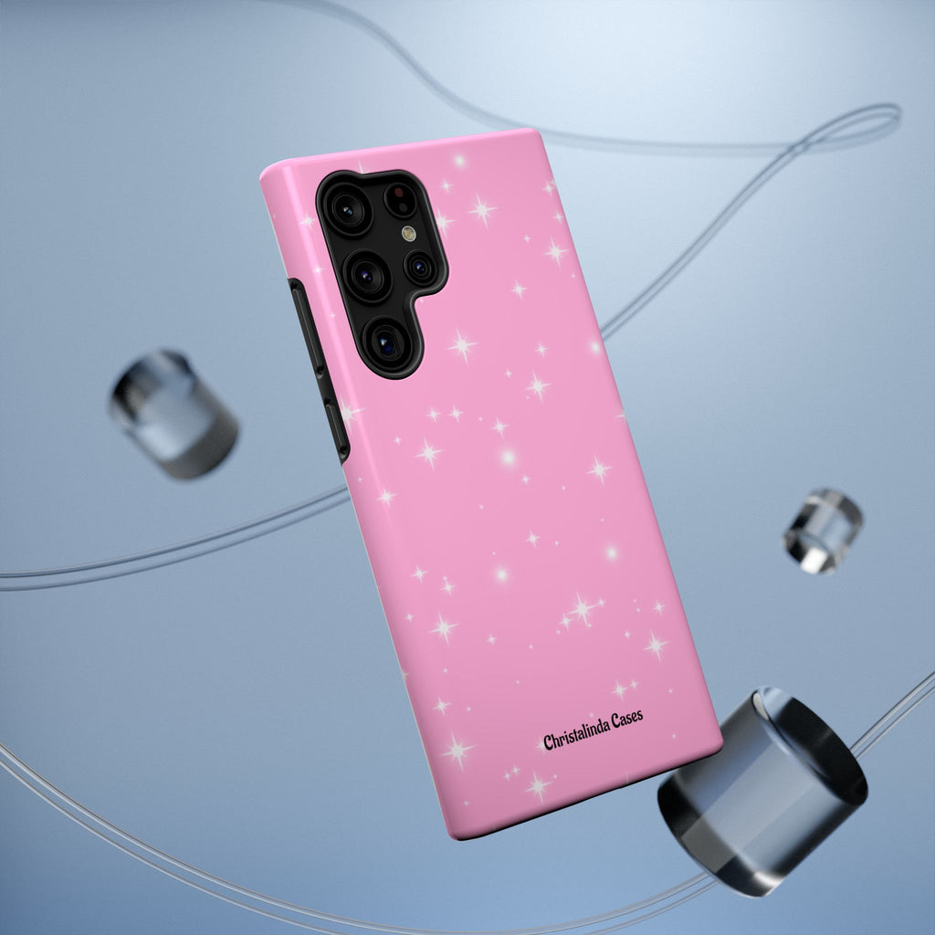 Sparkling Pink Impact-Resistant MagSafe Phone Case
