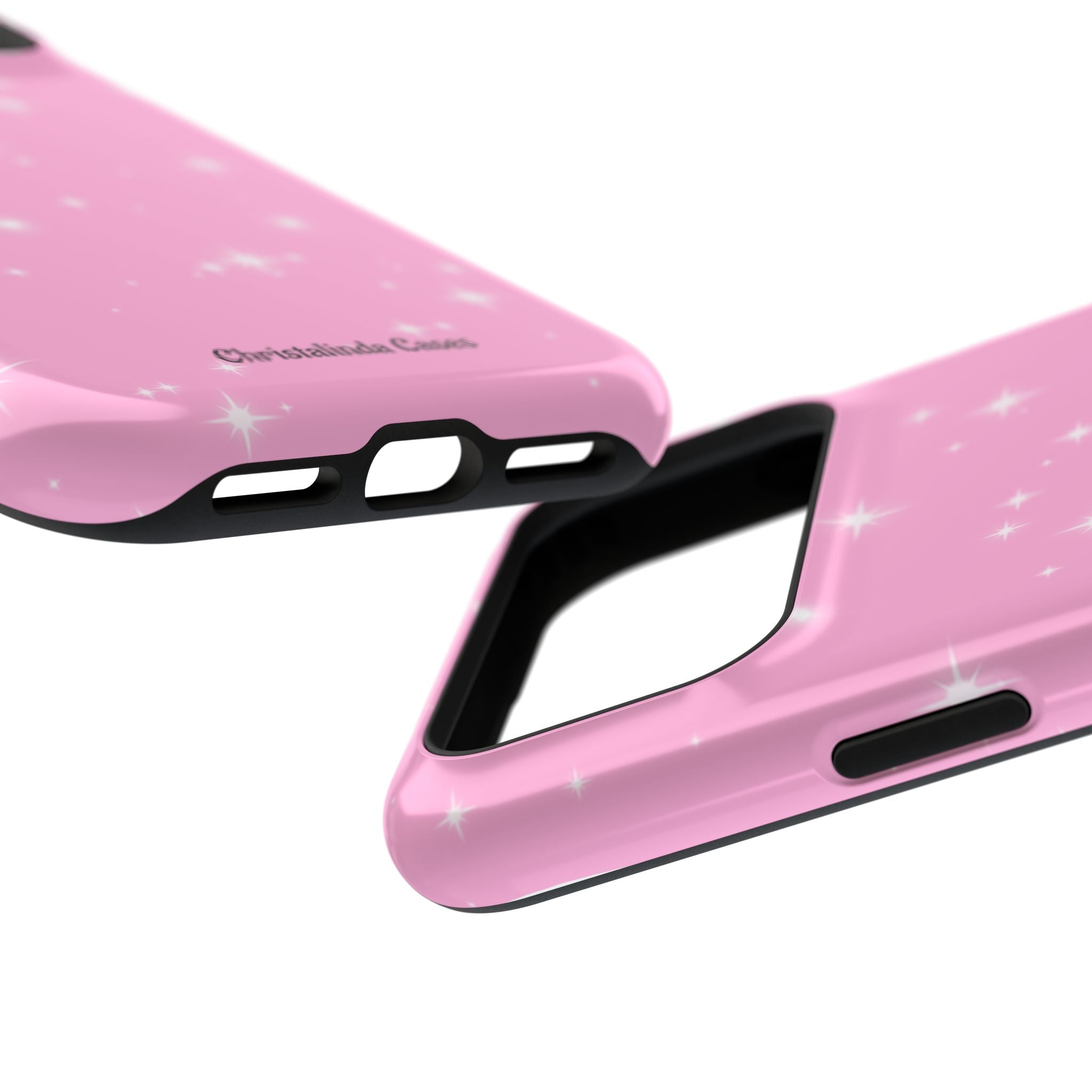 Sparkling Pink Impact-Resistant MagSafe Phone Case