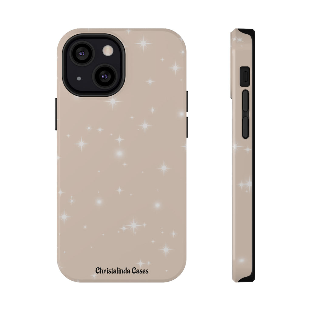 Sparkling Beige Impact-Resistant MagSafe Phone Case