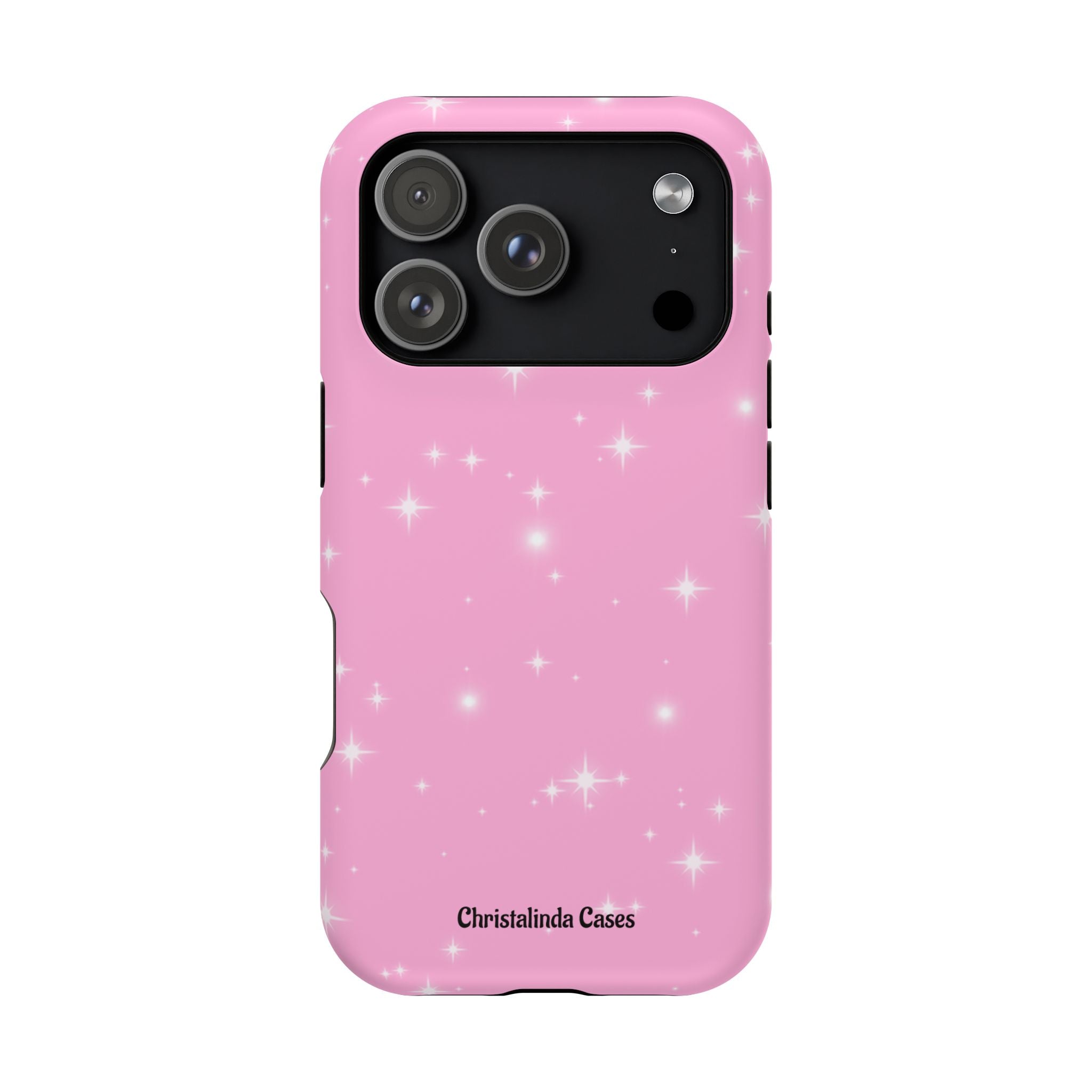 Sparkling Pink Impact-Resistant MagSafe Phone Case