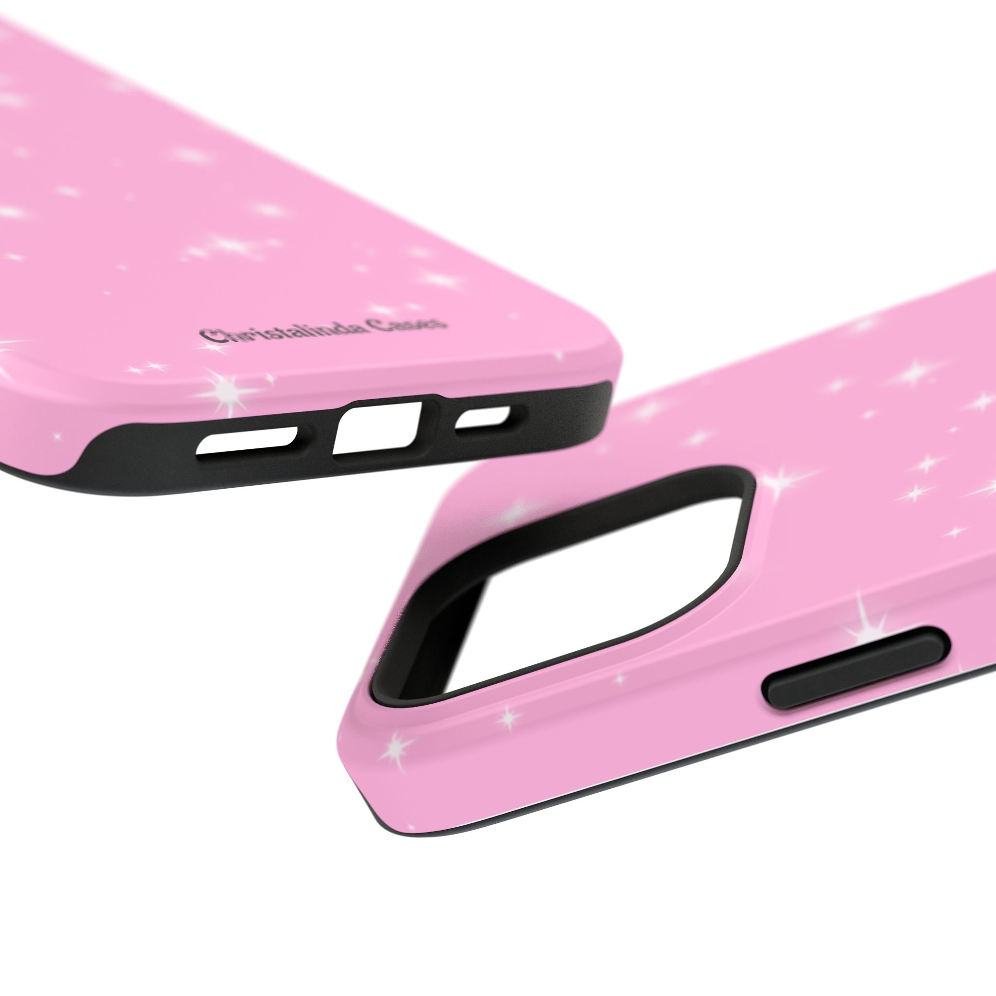 Sparkling Pink Impact-Resistant MagSafe Phone Case