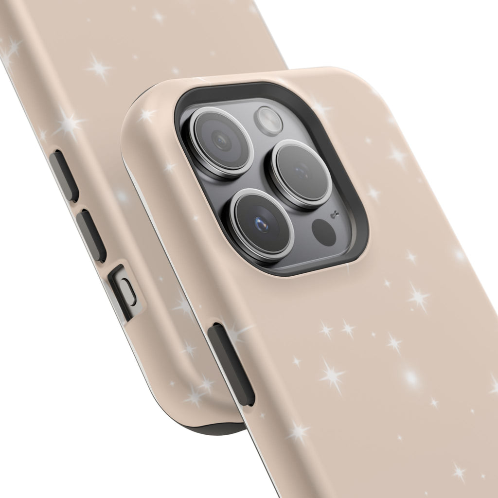 Sparkling Beige Impact-Resistant MagSafe Phone Case