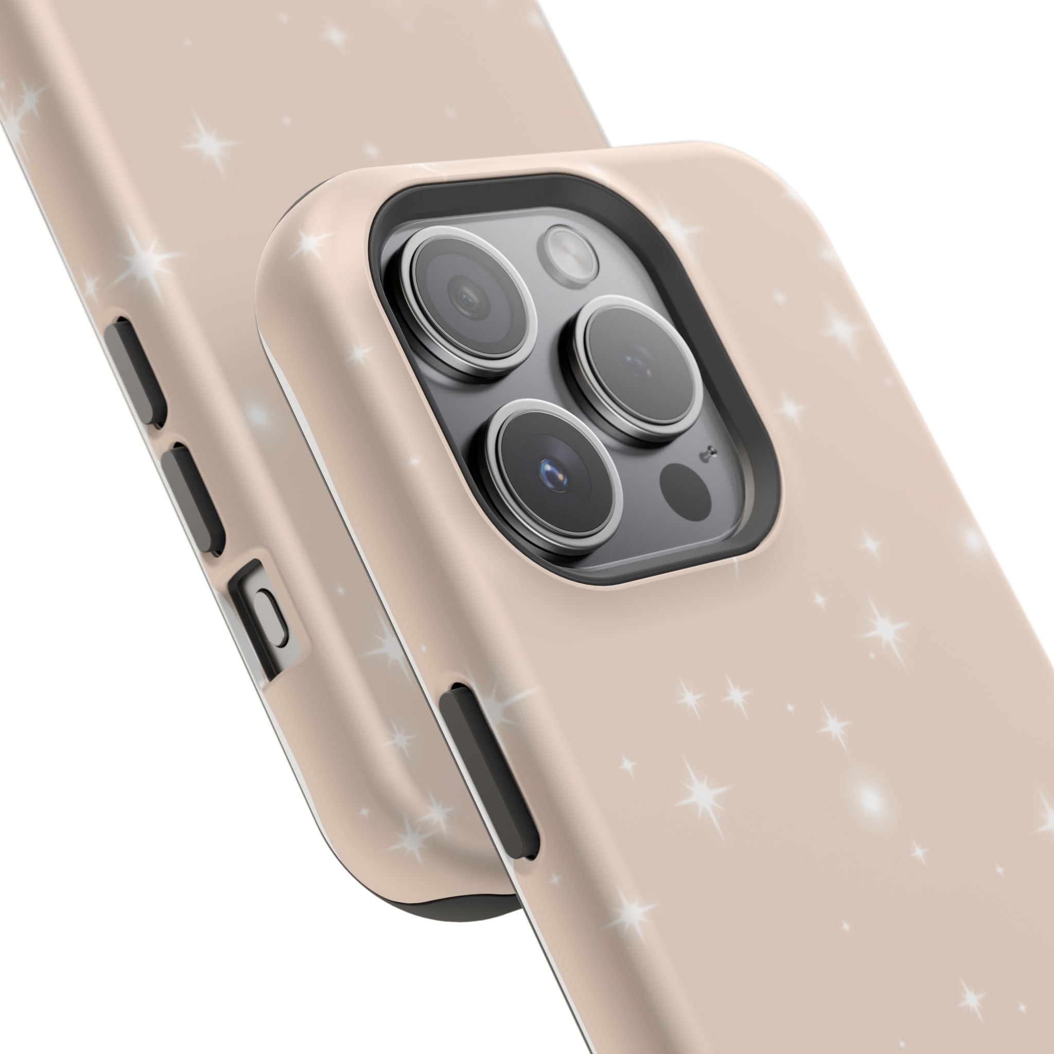 Sparkling Beige Impact-Resistant MagSafe Phone Case