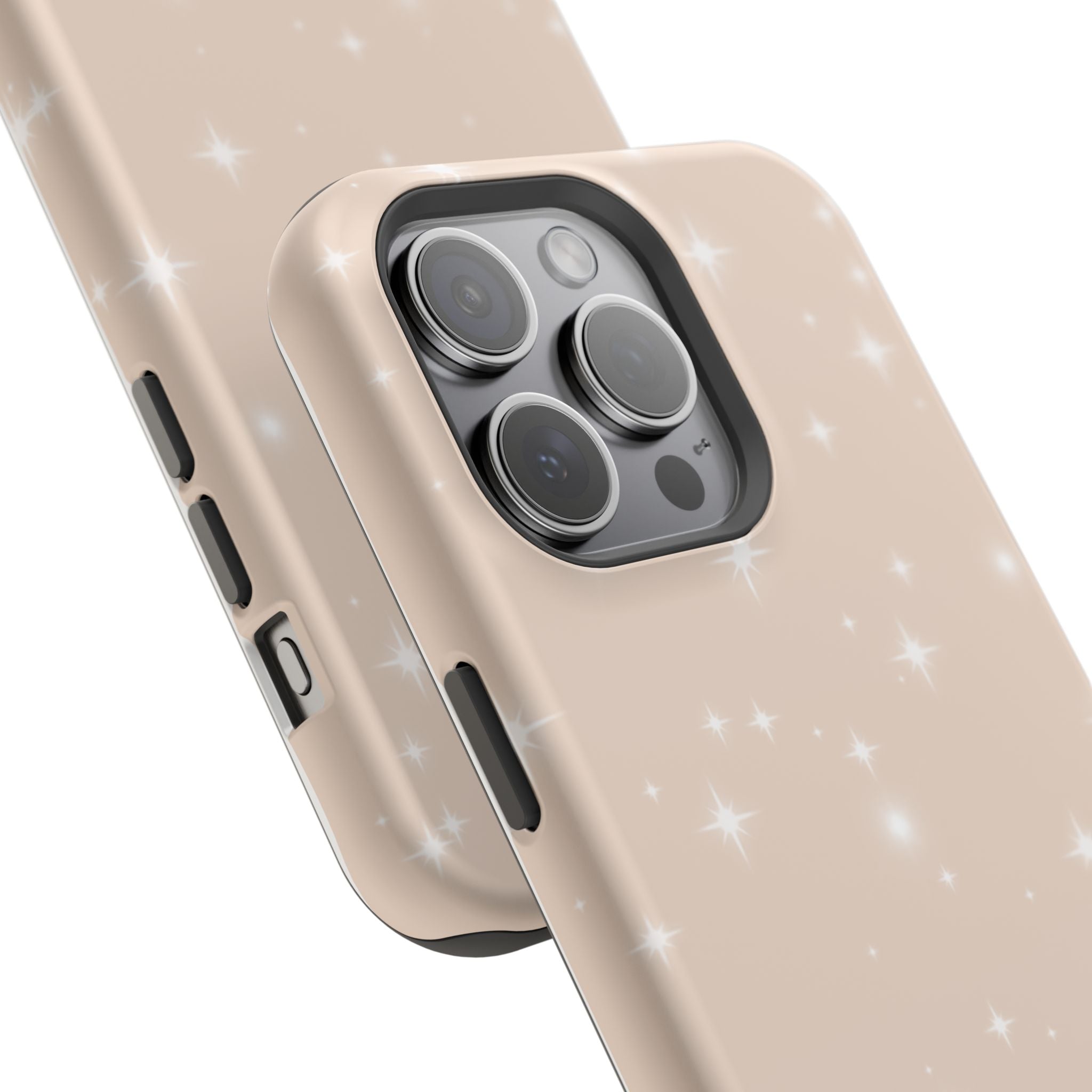 Sparkling Beige Impact-Resistant MagSafe Phone Case