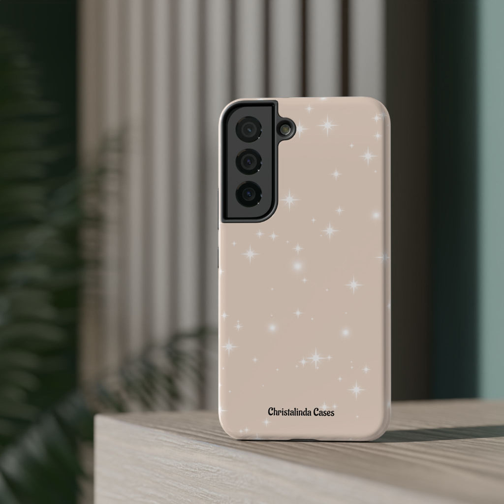 Sparkling Beige Impact-Resistant MagSafe Phone Case