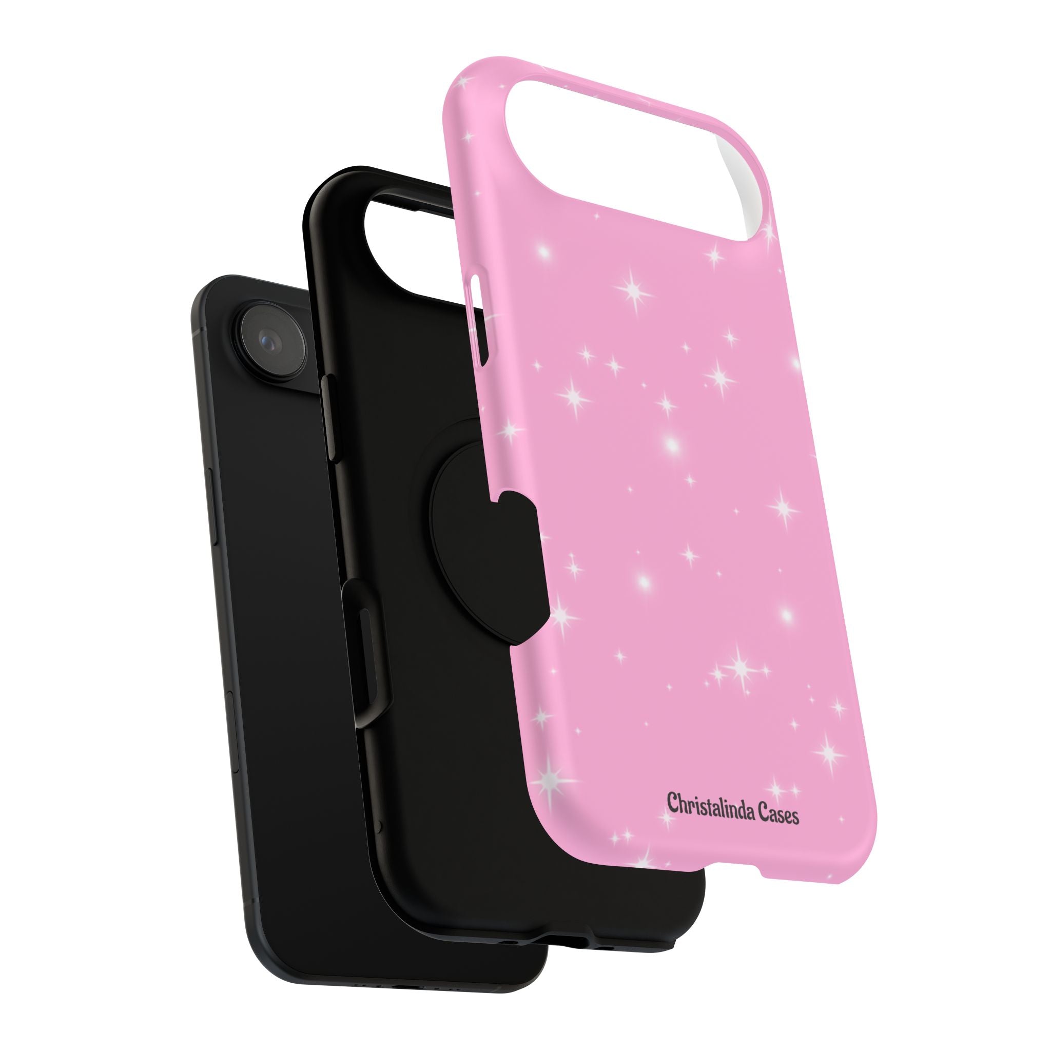 Sparkling Pink Impact-Resistant MagSafe Phone Case