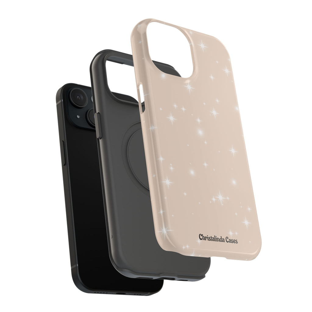 Sparkling Beige Impact-Resistant MagSafe Phone Case