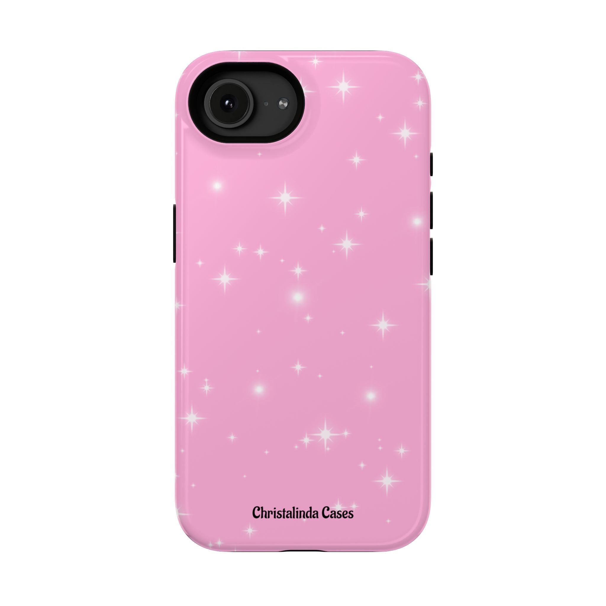 Sparkling Pink Impact-Resistant MagSafe Phone Case