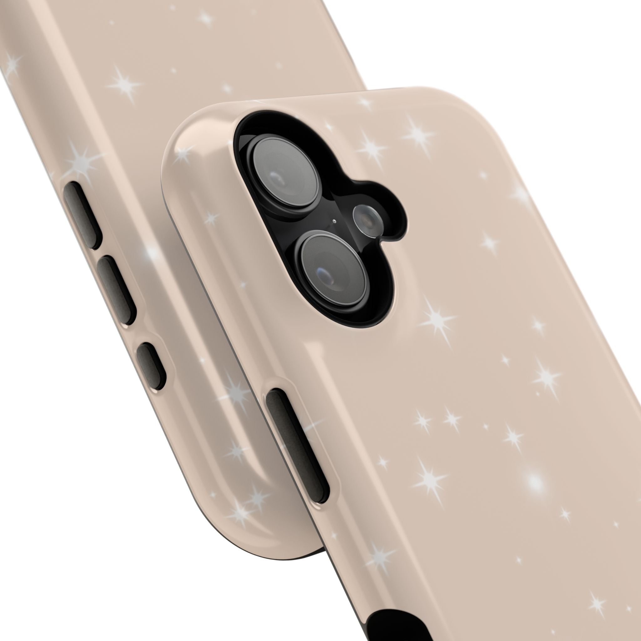 Sparkling Beige Impact-Resistant MagSafe Phone Case