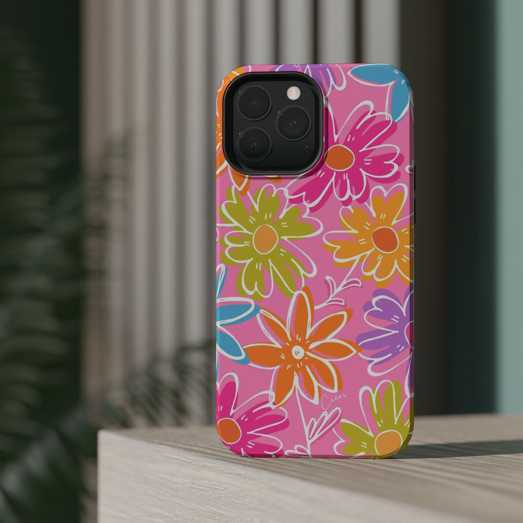 Flower Fiesta Impact-Resistant MagSafePhone Case