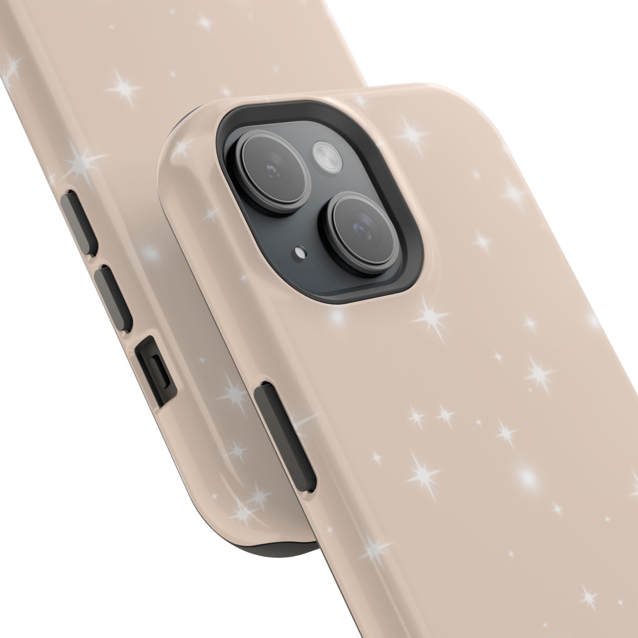 Sparkling Beige Impact-Resistant MagSafe Phone Case