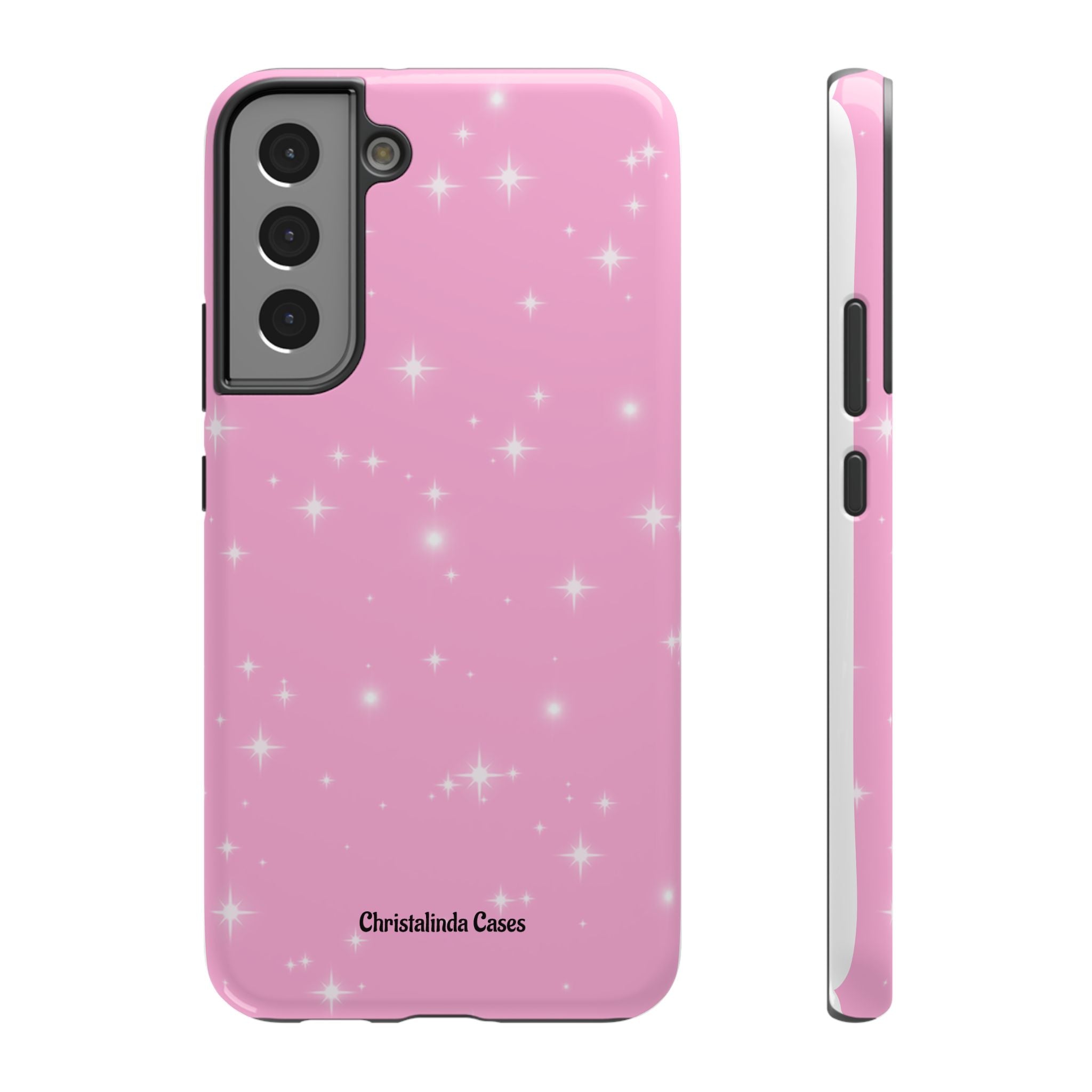 Sparkling Pink Impact-Resistant MagSafe Phone Case