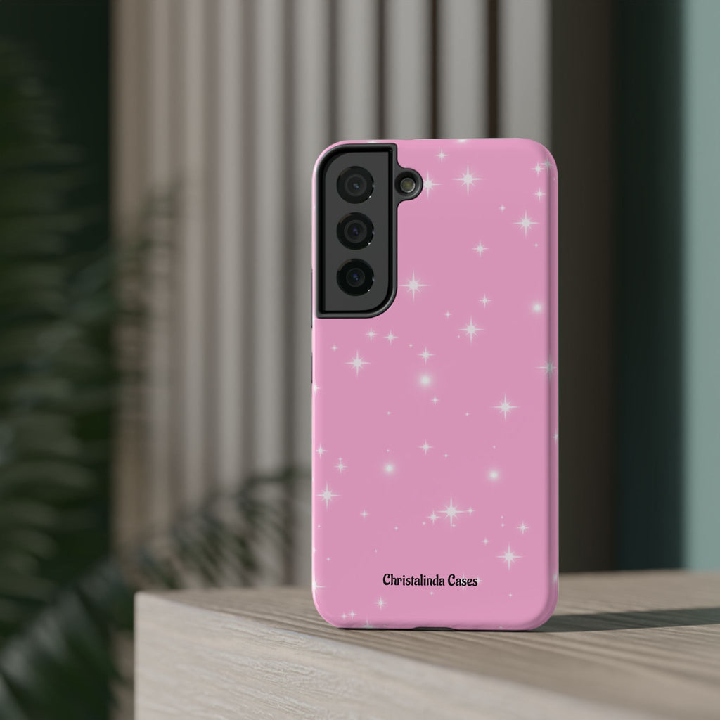 Sparkling Pink Impact-Resistant MagSafe Phone Case