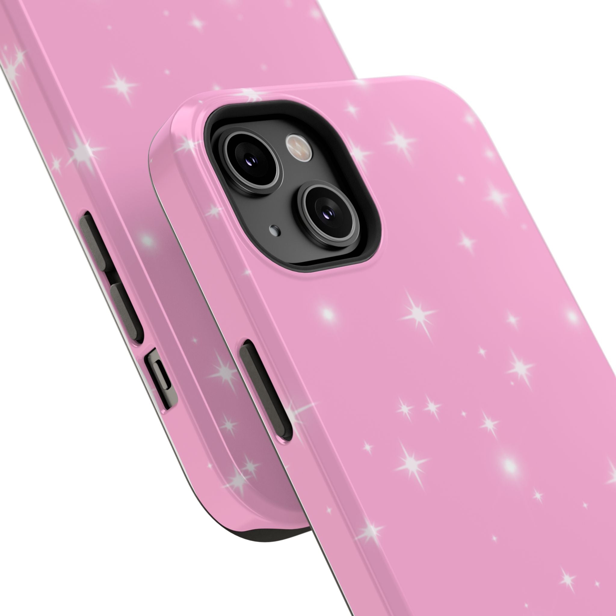 Sparkling Pink Impact-Resistant MagSafe Phone Case