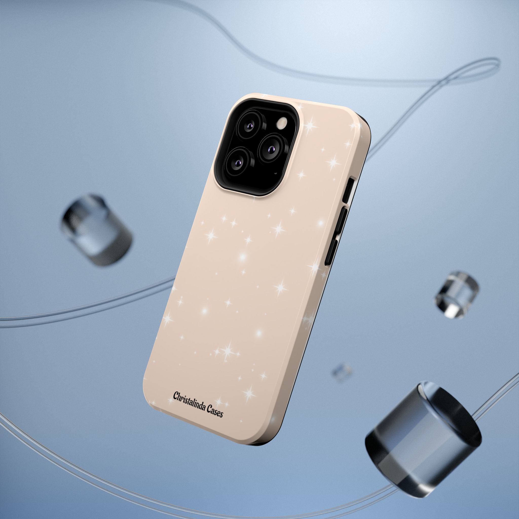 Sparkling Beige Impact-Resistant MagSafe Phone Case