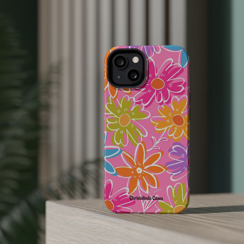 Flower Fiesta Impact-Resistant MagSafePhone Case
