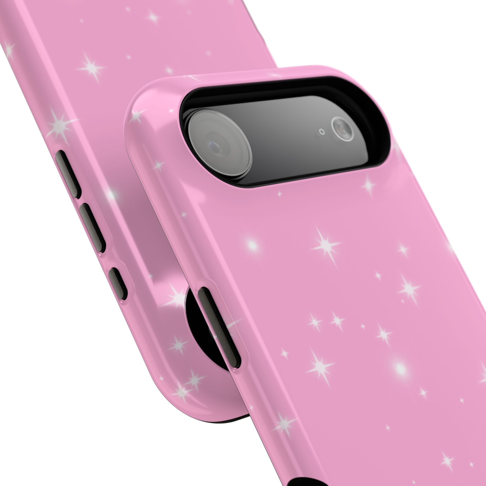 Sparkling Pink Impact-Resistant MagSafe Phone Case