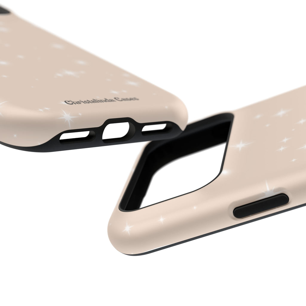 Sparkling Beige Impact-Resistant MagSafe Phone Case