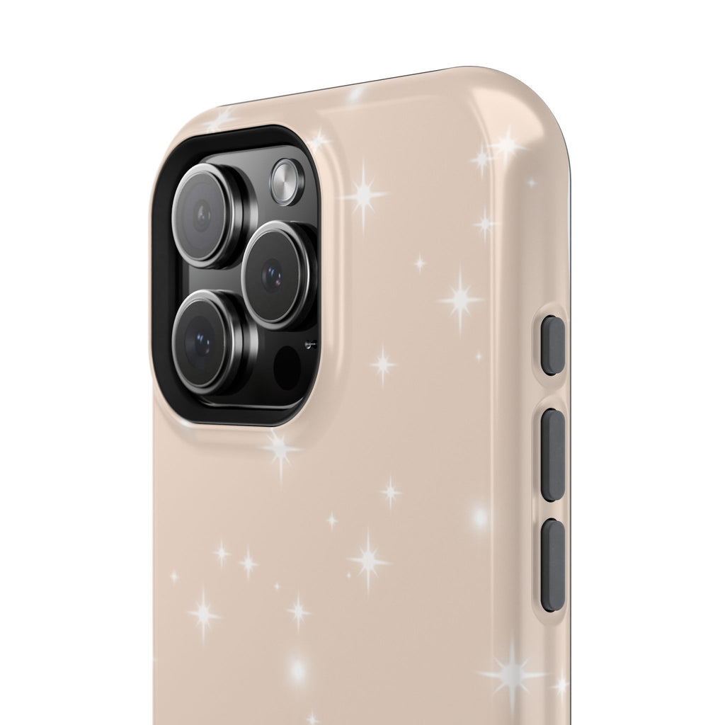 Sparkling Beige Impact-Resistant MagSafe Phone Case