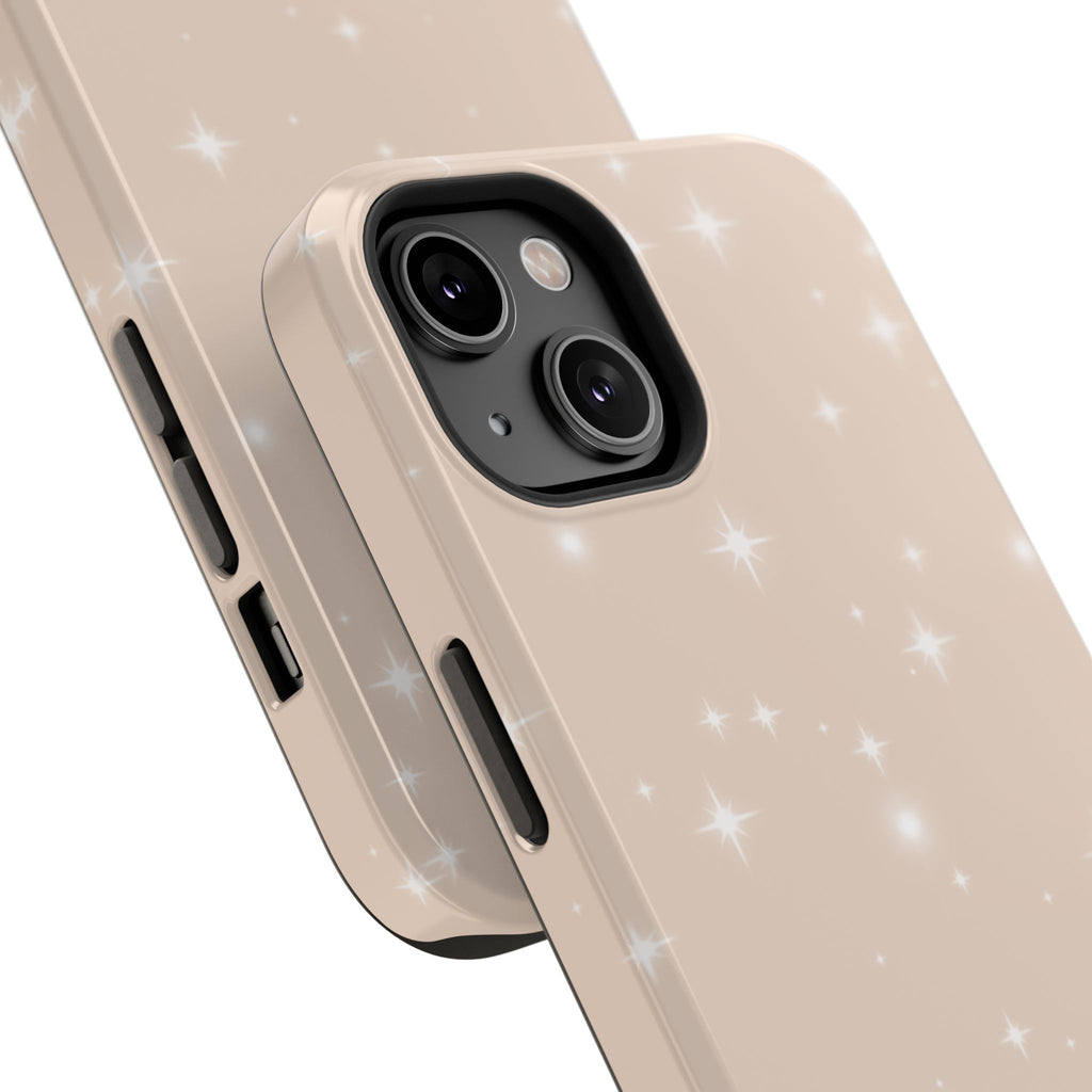 Sparkling Beige Impact-Resistant MagSafe Phone Case