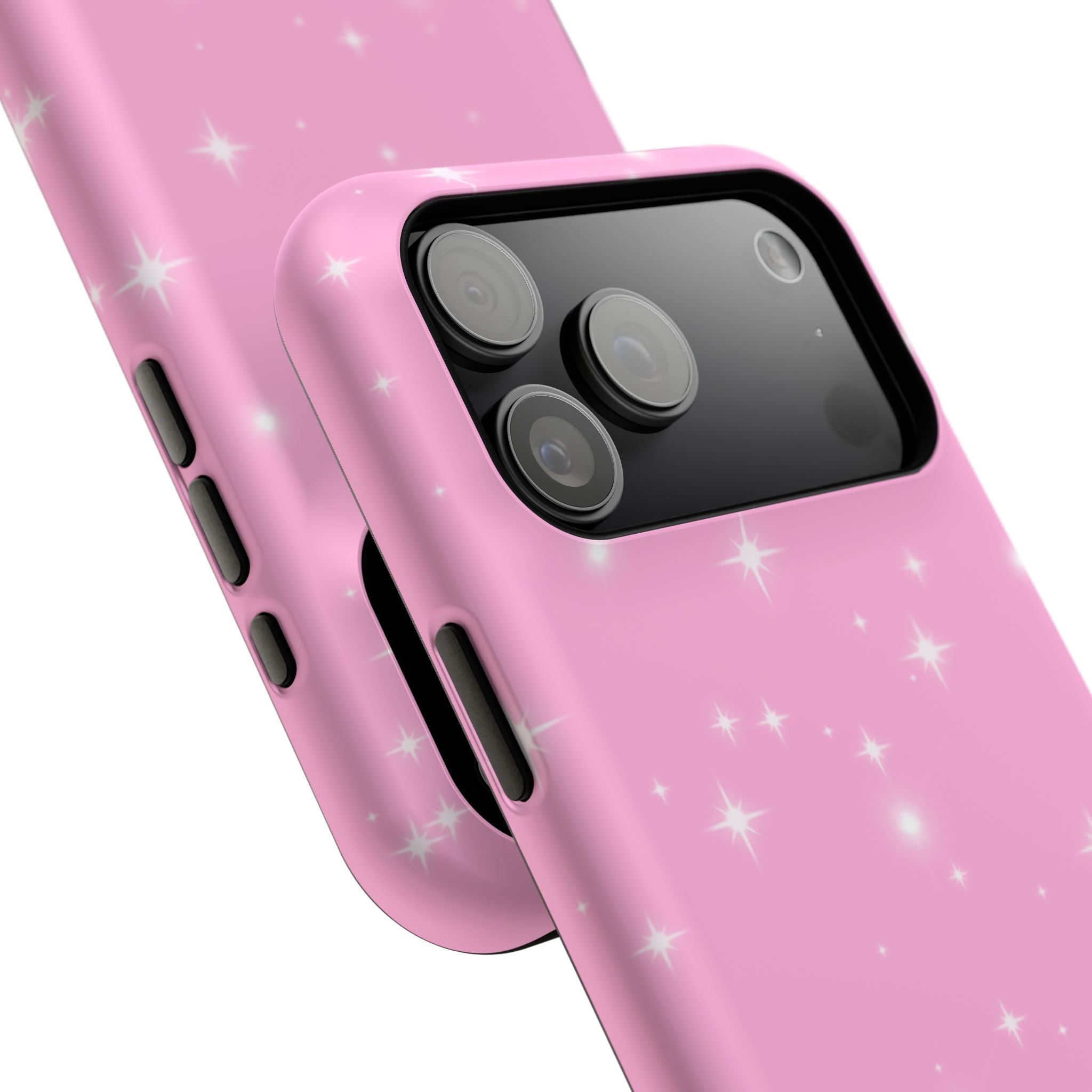 Sparkling Pink Impact-Resistant MagSafe Phone Case