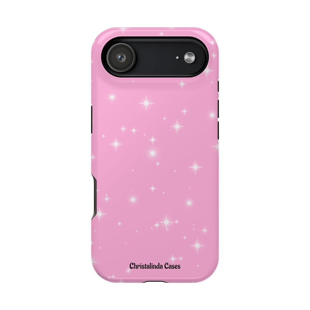 Sparkling Pink Impact-Resistant MagSafe Phone Case