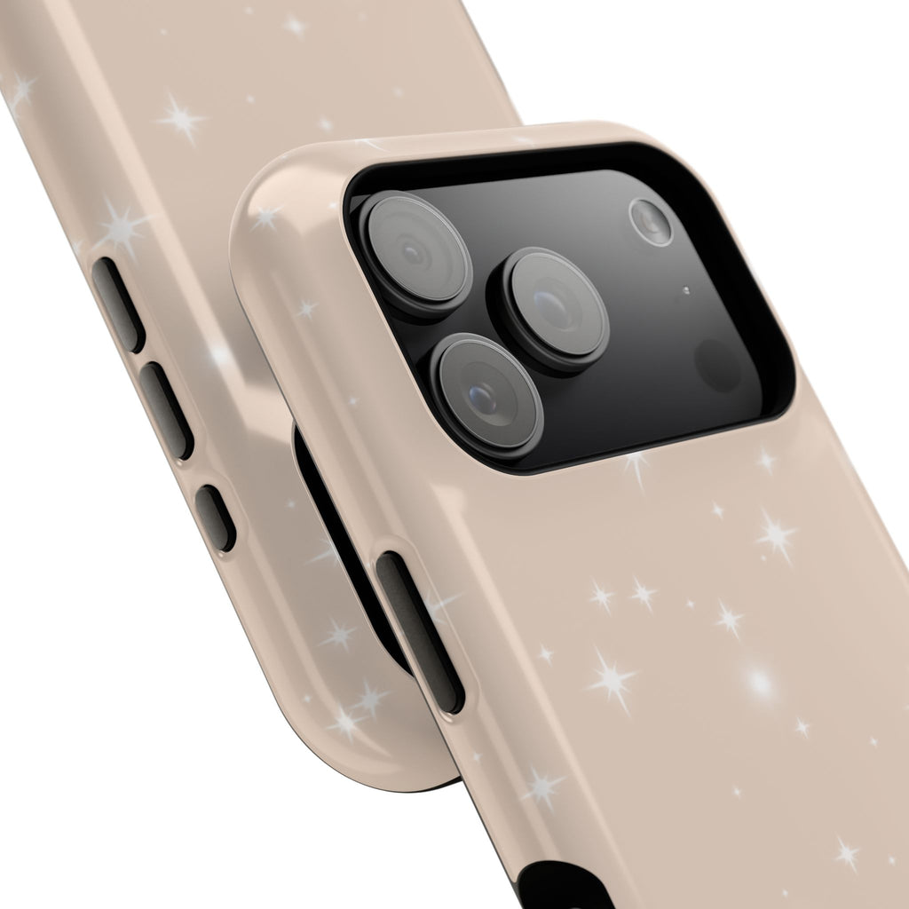 Sparkling Beige Impact-Resistant MagSafe Phone Case