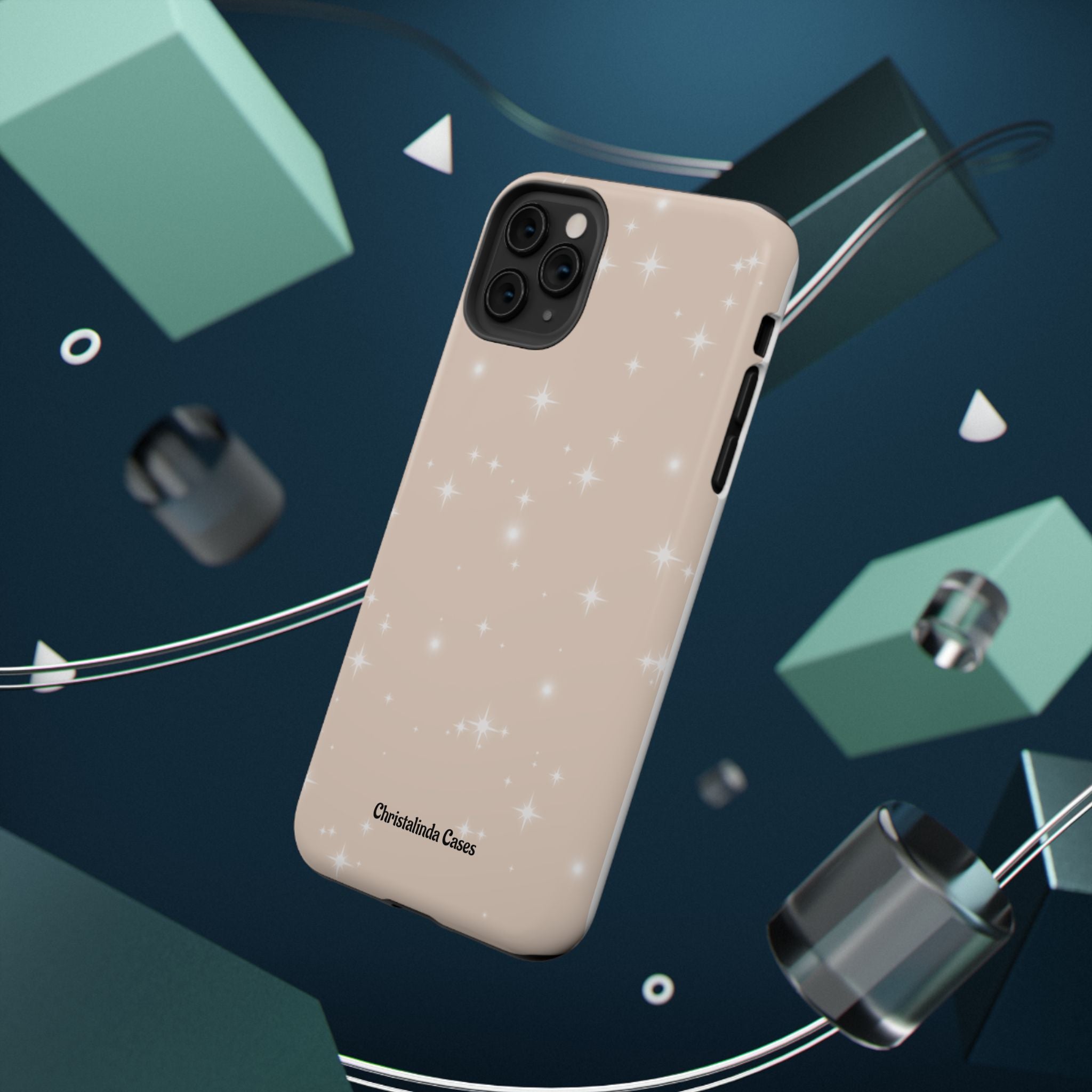 Sparkling Beige Impact-Resistant MagSafe Phone Case