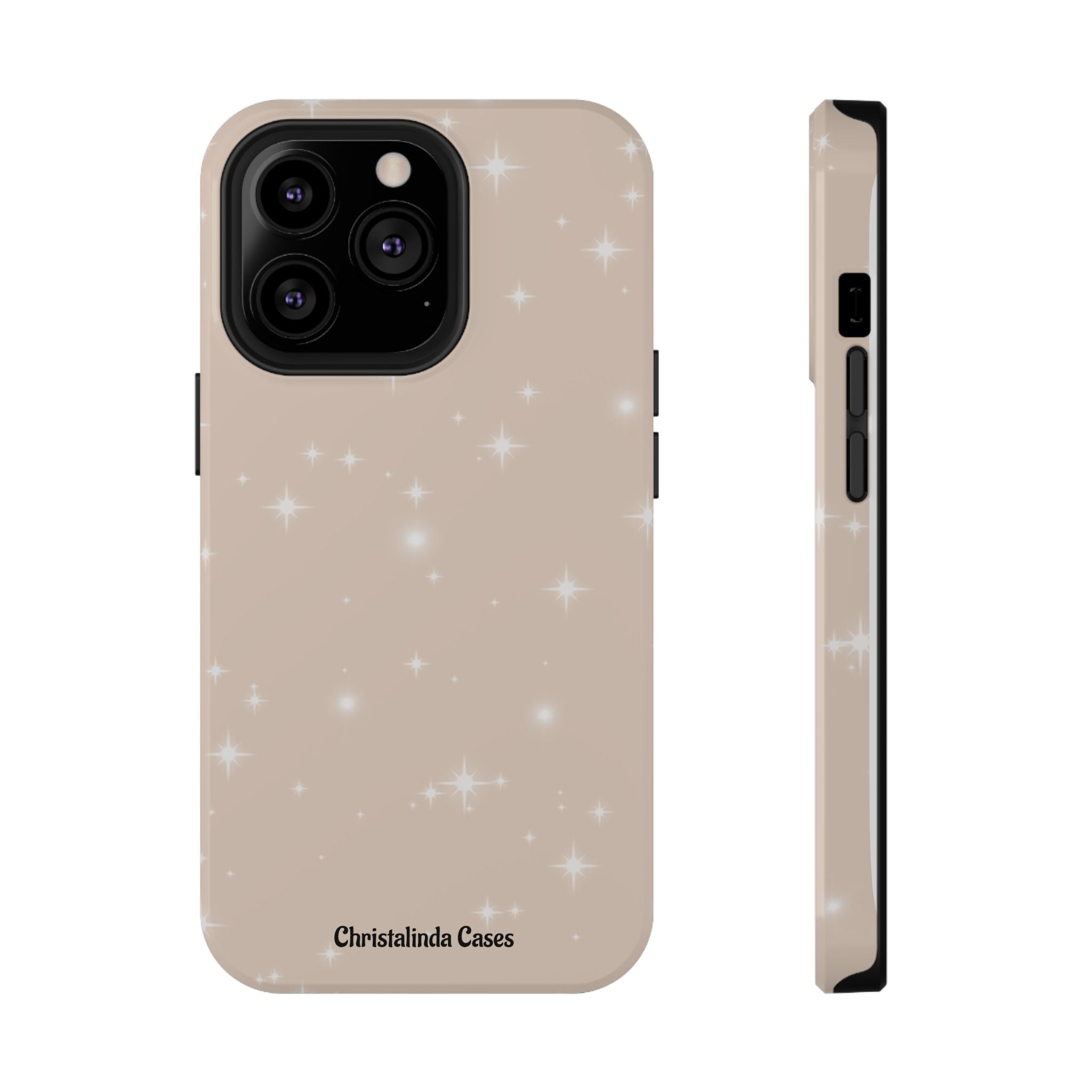 Sparkling Beige Impact-Resistant MagSafe Phone Case