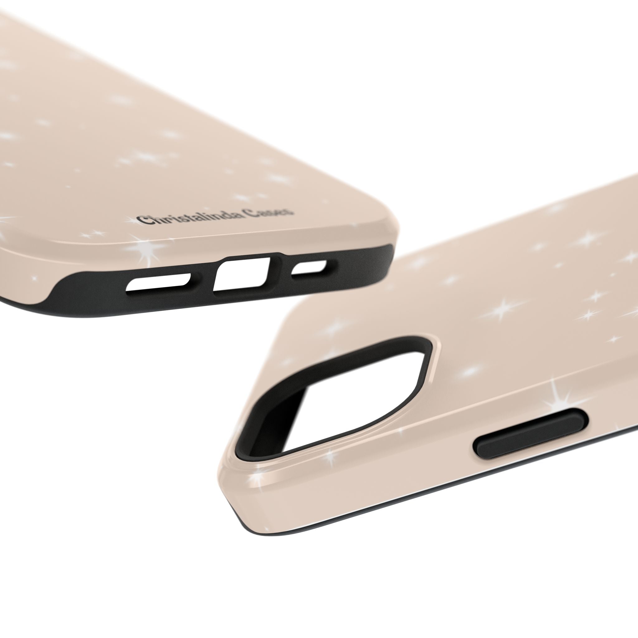 Sparkling Beige Impact-Resistant MagSafe Phone Case
