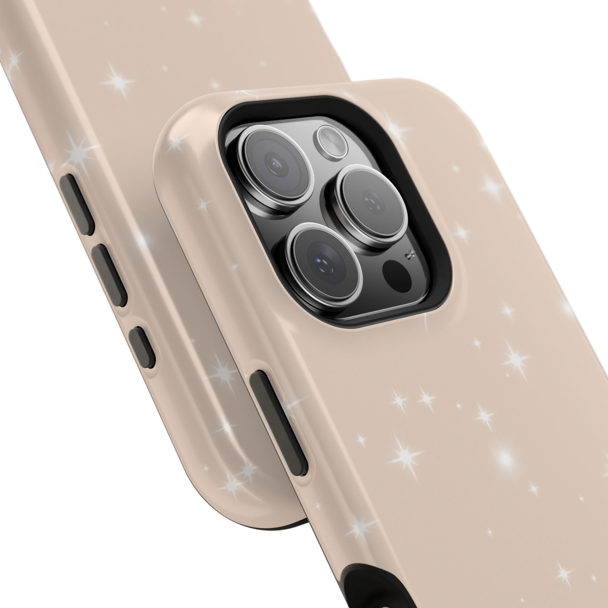 Sparkling Beige Impact-Resistant MagSafe Phone Case