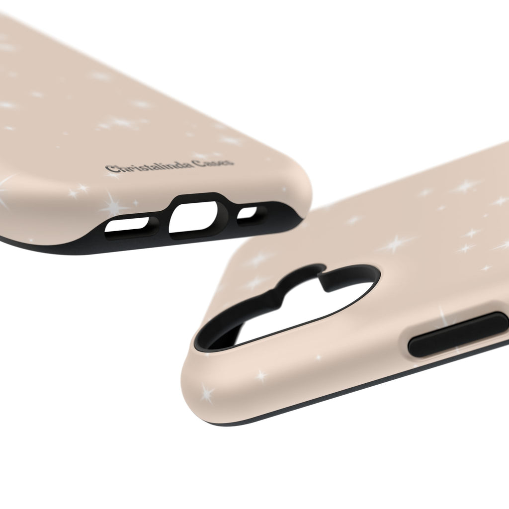 Sparkling Beige Impact-Resistant MagSafe Phone Case