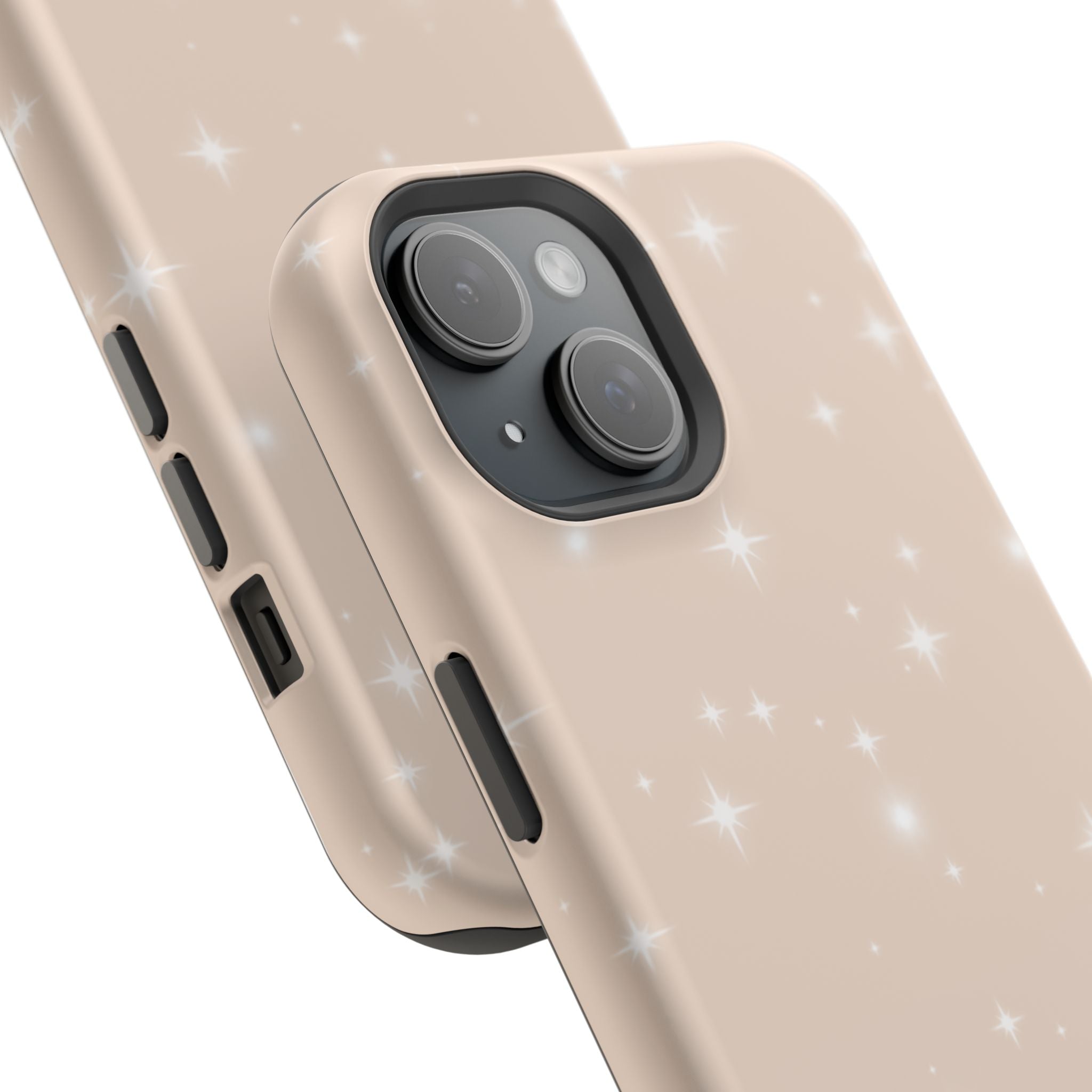 Sparkling Beige Impact-Resistant MagSafe Phone Case