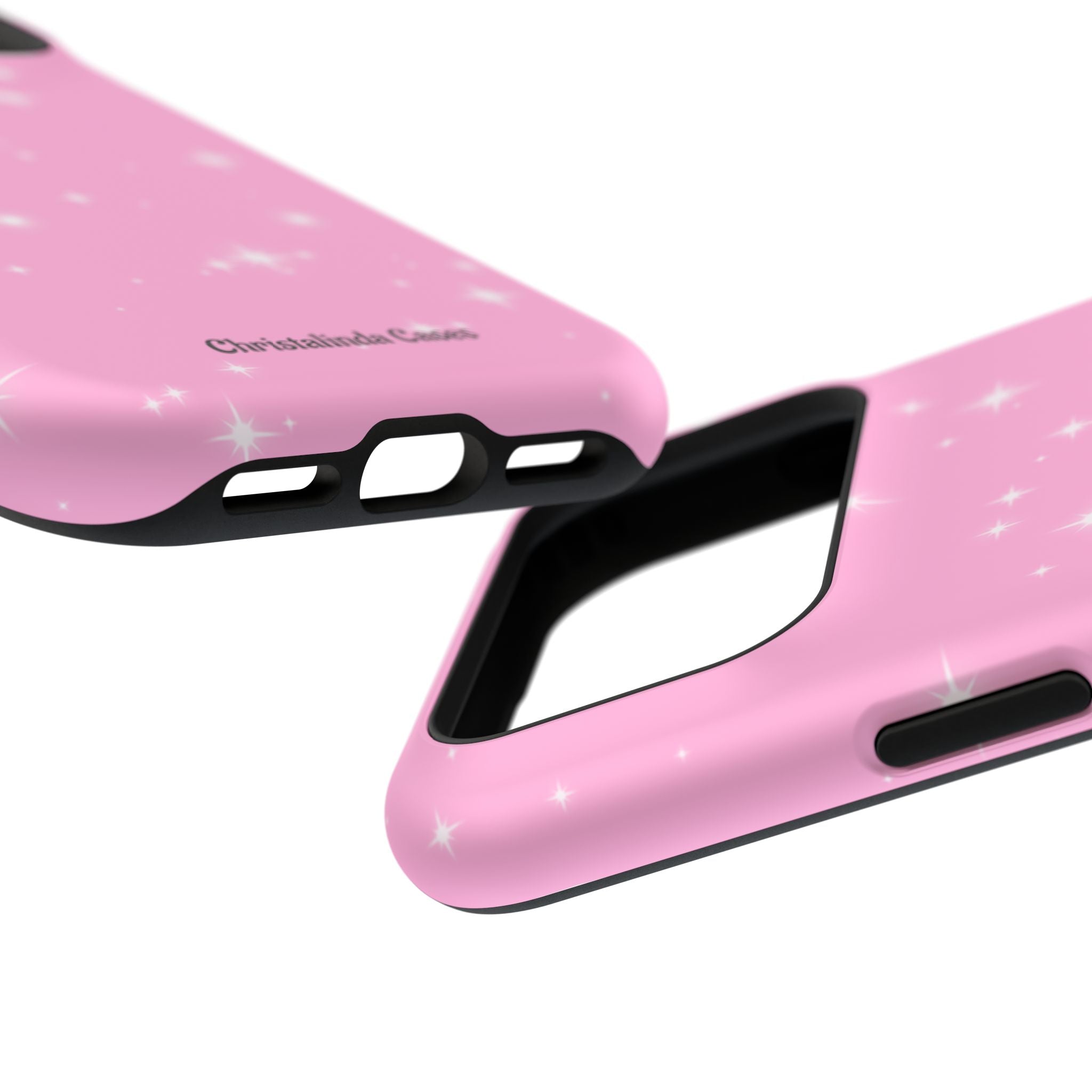 Sparkling Pink Impact-Resistant MagSafe Phone Case