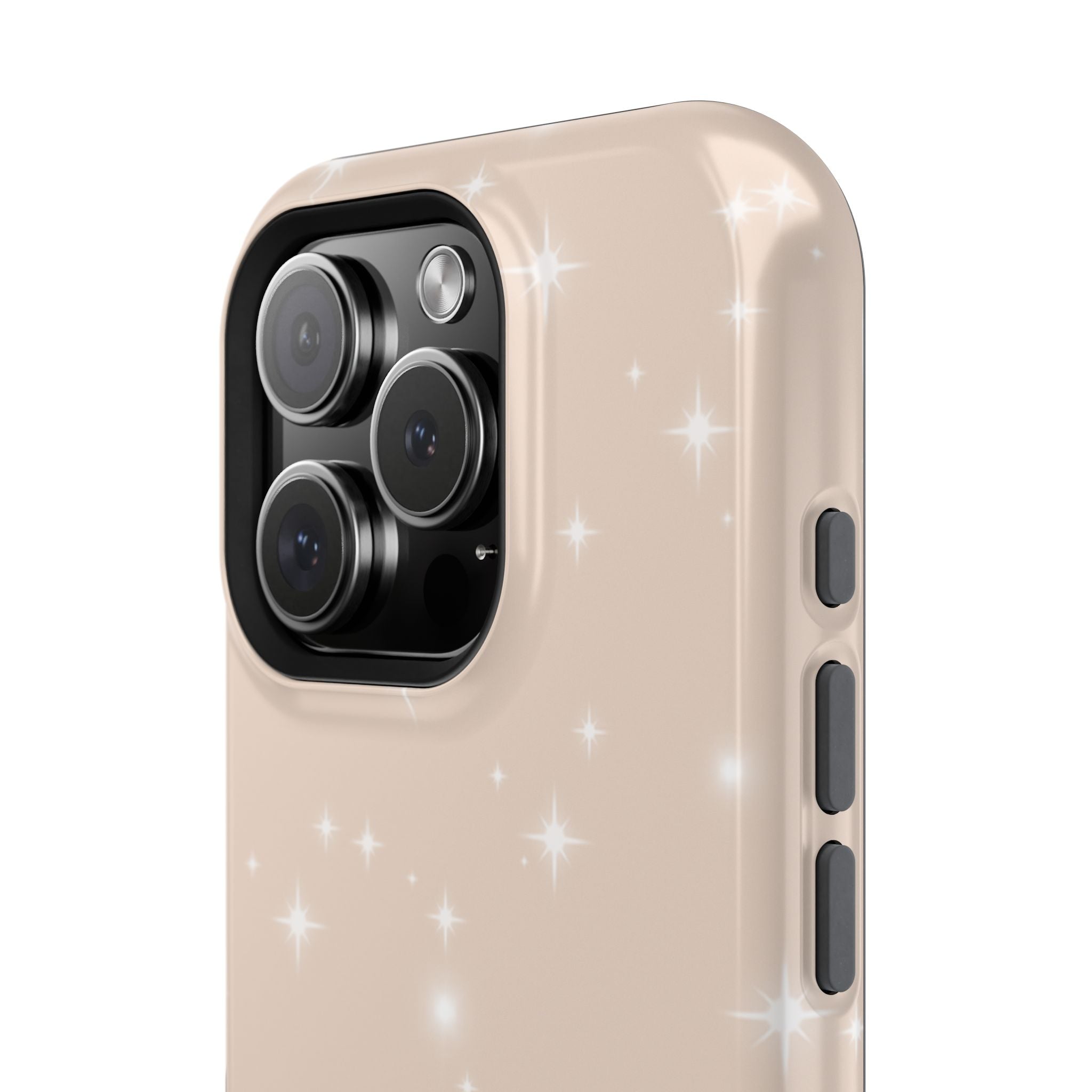 Sparkling Beige Impact-Resistant MagSafe Phone Case