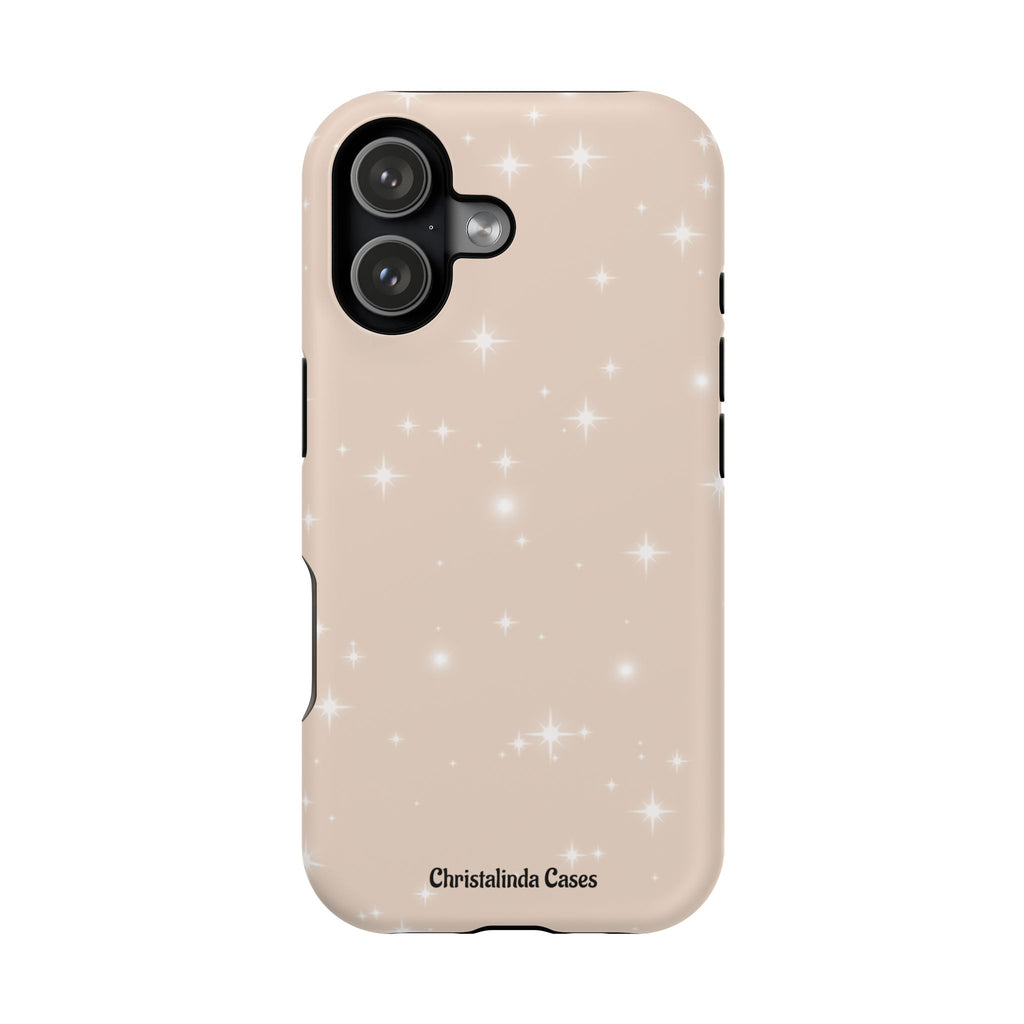 Sparkling Beige Impact-Resistant MagSafe Phone Case